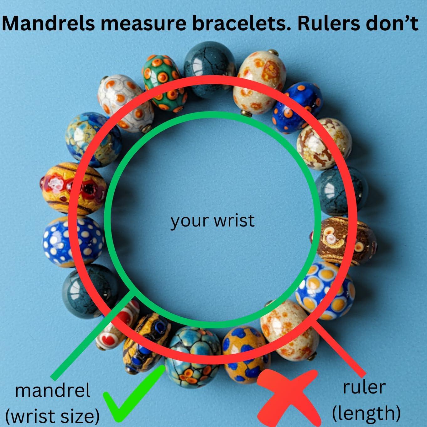 Mandril Medidor de Pulseras Ovalado Amy Kates - Preciso y Resistente