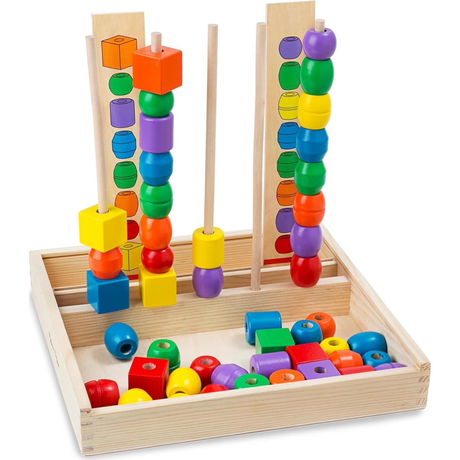 Juego de Secuenciación de Cuentas Melissa & Doug 46 Piezas