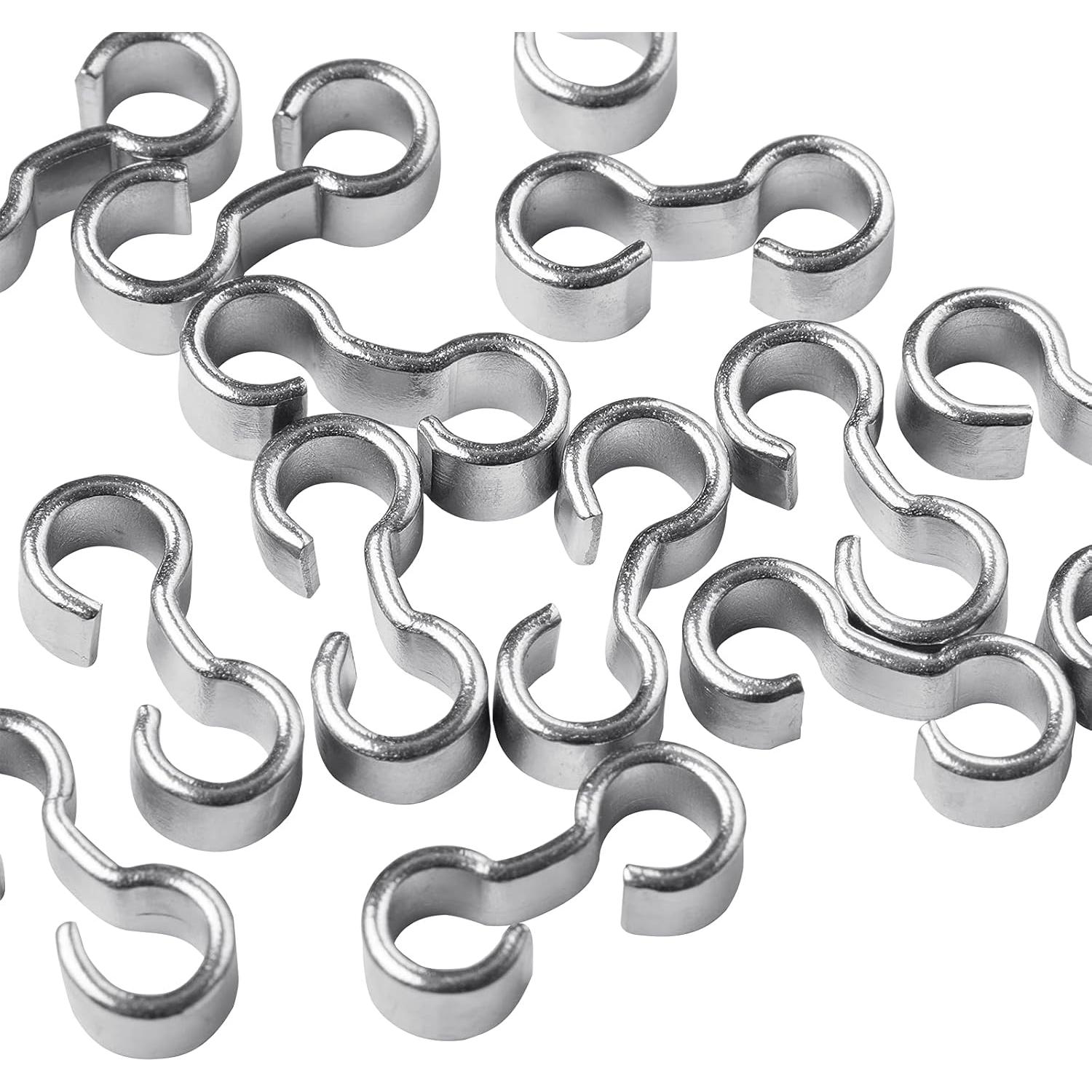 Conectores de Enlace Rápido LiQunSweet 200 Pcs 12mm Acero Inoxidable