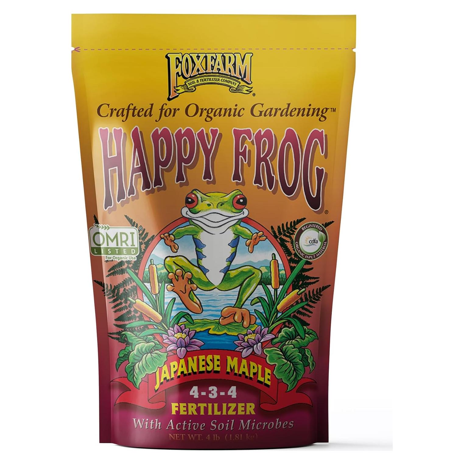 Fertilizante Happy Frog 1.81 kg para Arce Japonés NPK 4-3-4