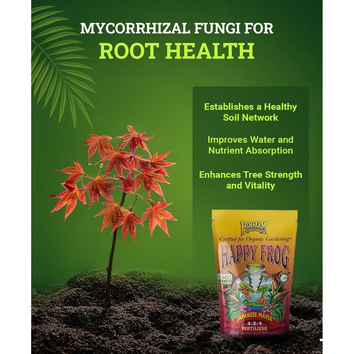 Fertilizante Happy Frog 1.81 kg para Arce Japonés NPK 4-3-4