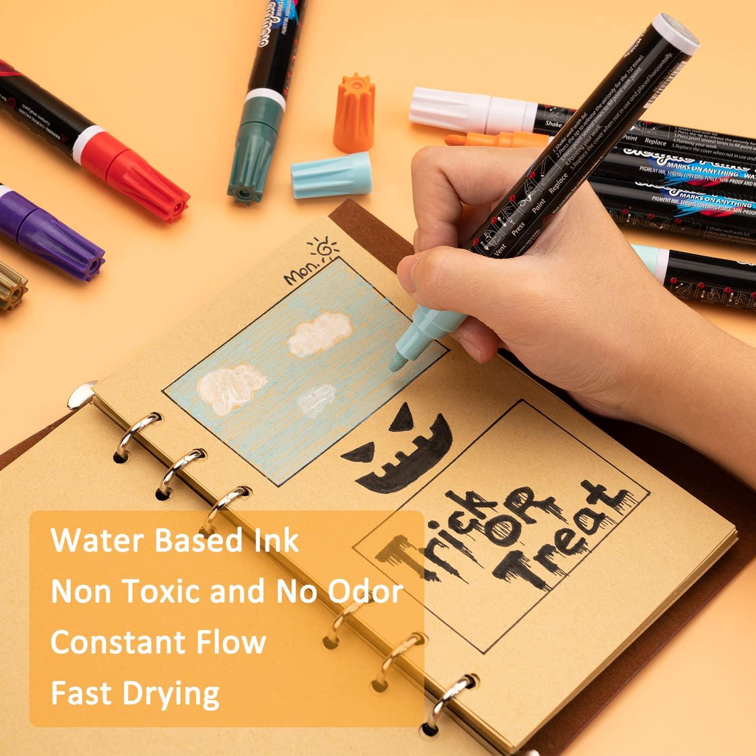 Set de 24 Marcadores de Pintura Acrílica IJIANG Multicolor