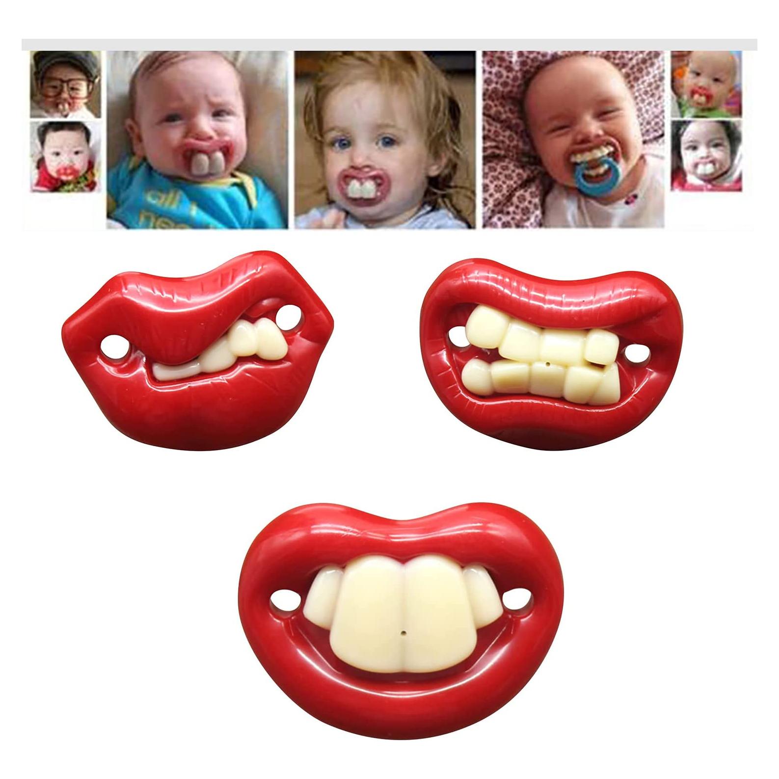 Chupetes Divertidos de Silicona Grado Alimenticio 3pcs-A