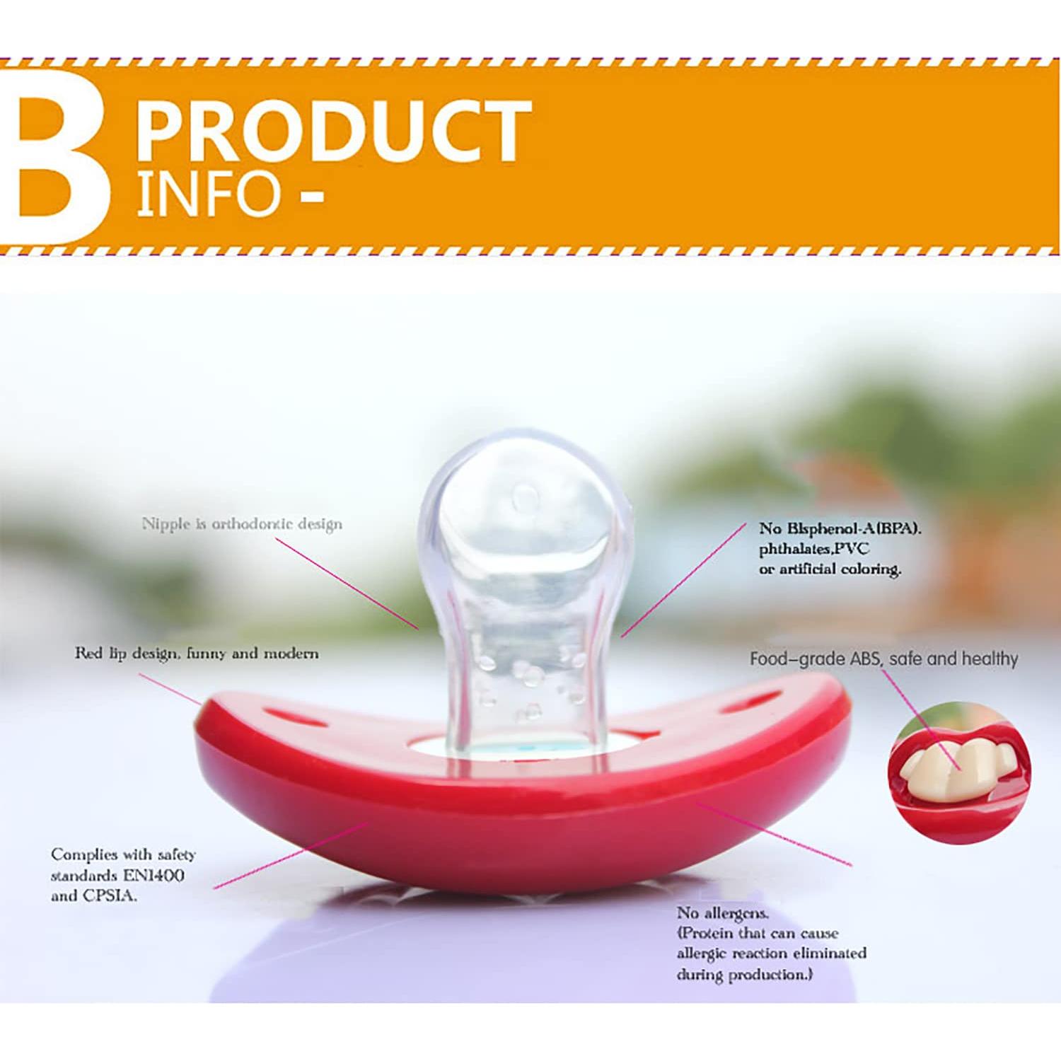 Chupetes Divertidos de Silicona Grado Alimenticio 3pcs-A