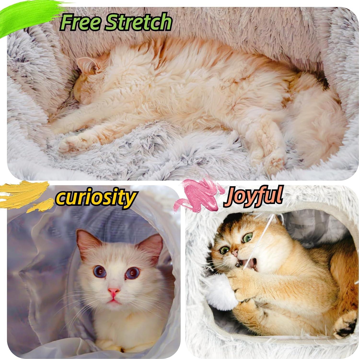 Cueva de Gato Donut Extra Grande XxingSheep 108x85 cm Gris