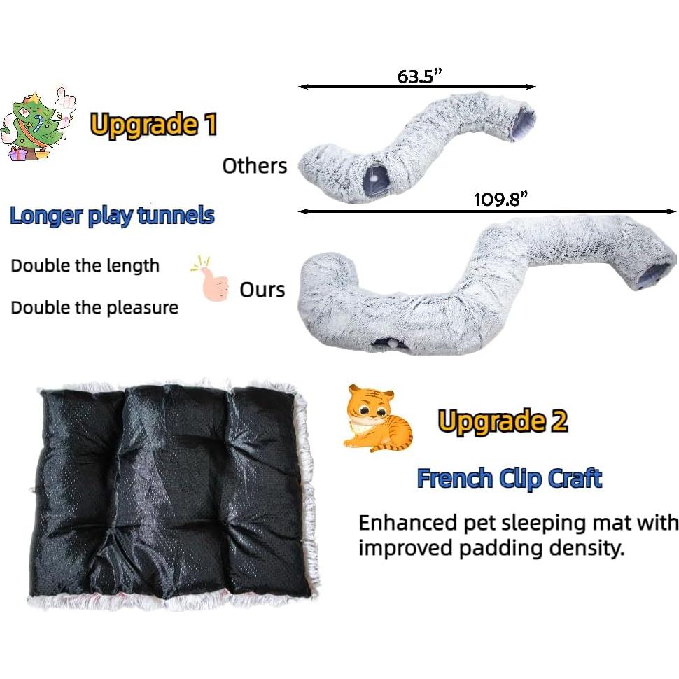 Cueva de Gato Donut Extra Grande XxingSheep 108x85 cm Gris