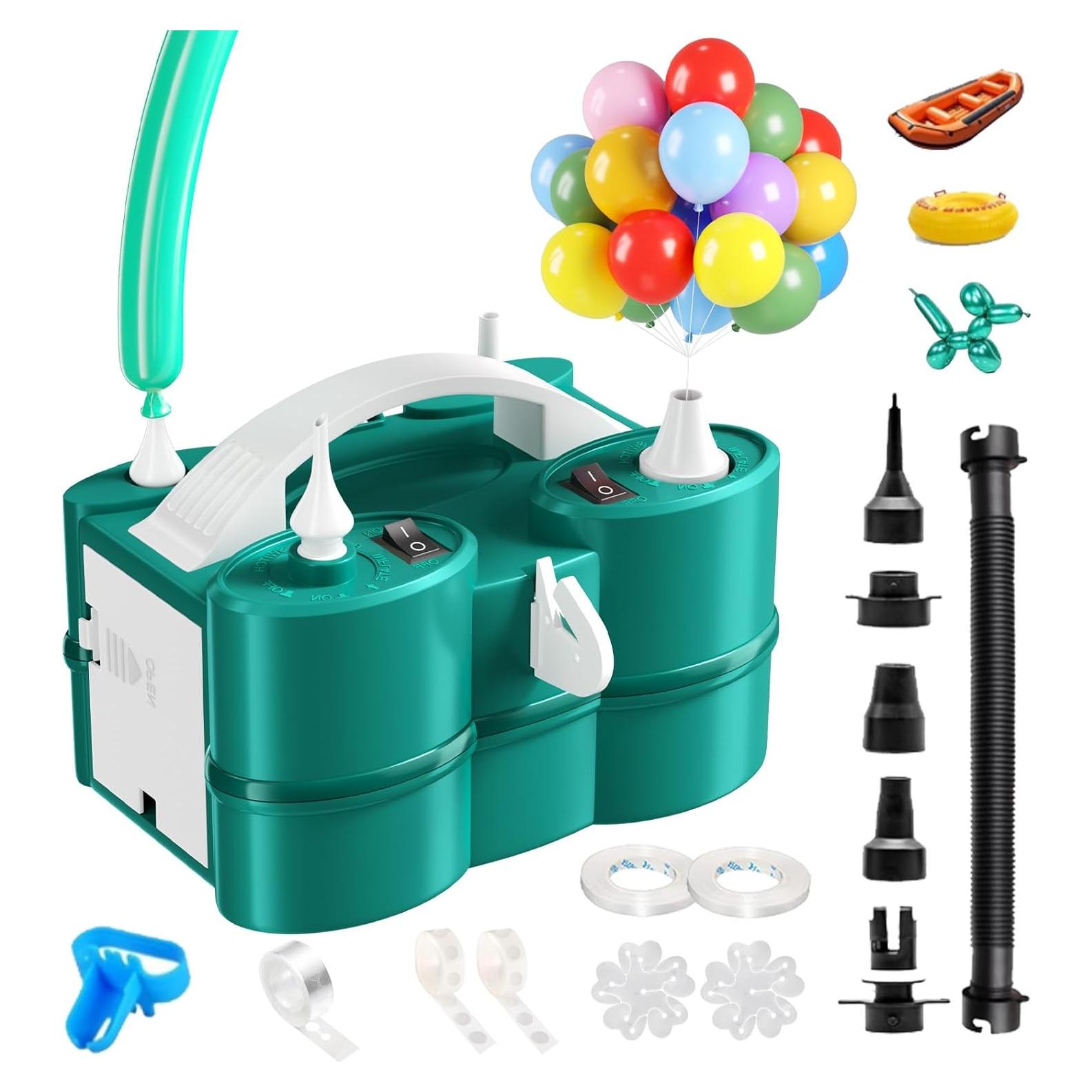 Bomba de aire eléctrica Biapian 3 en 1 para globos y flotadores