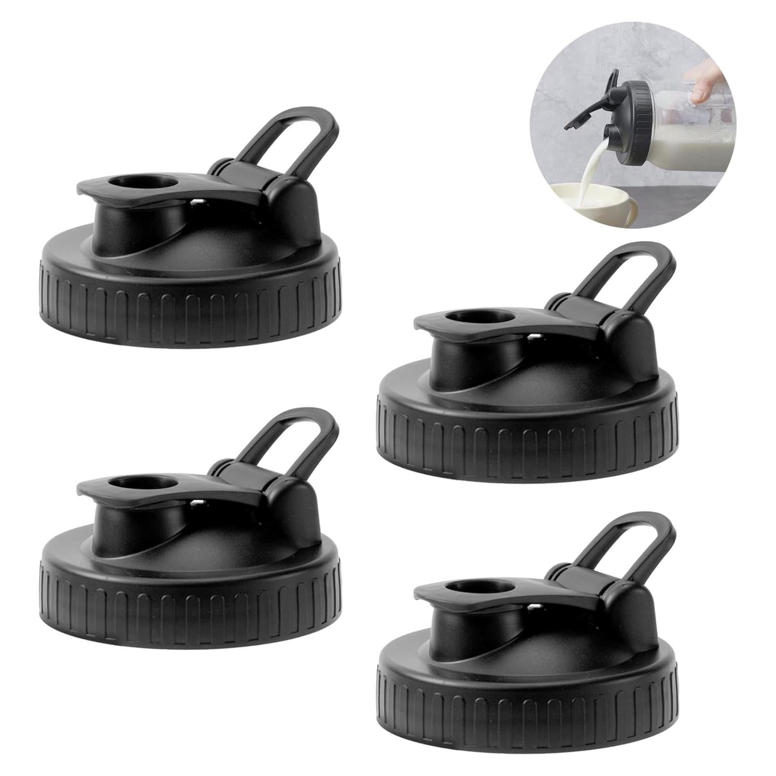 Tapas de vertido FyndraX para frascos Mason boca regular - 4 pcs