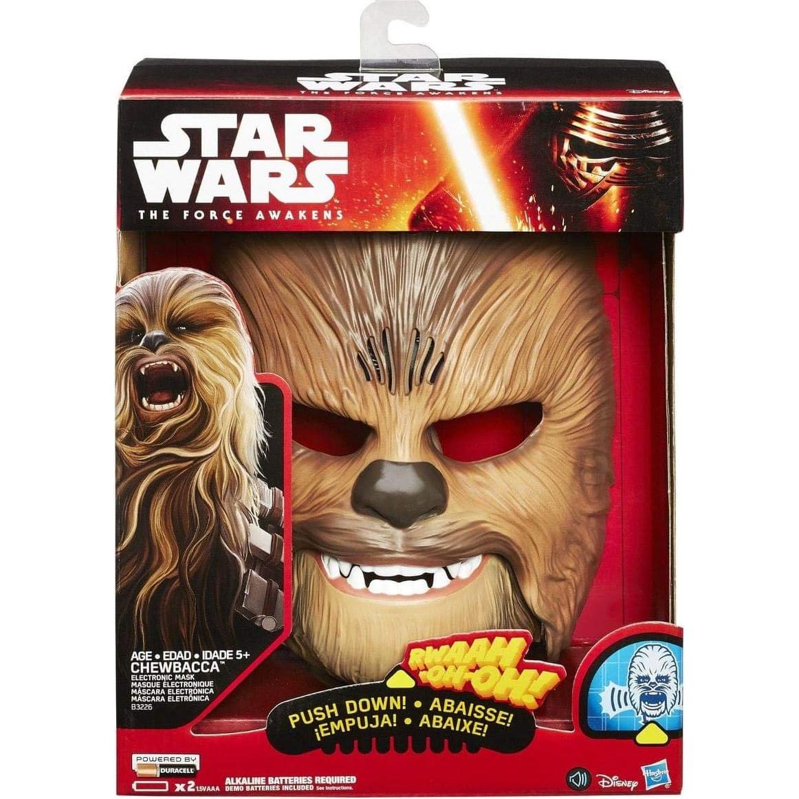 Máscara Rugiente Chewbacca Wookiee Hasbro con Sonidos 5+