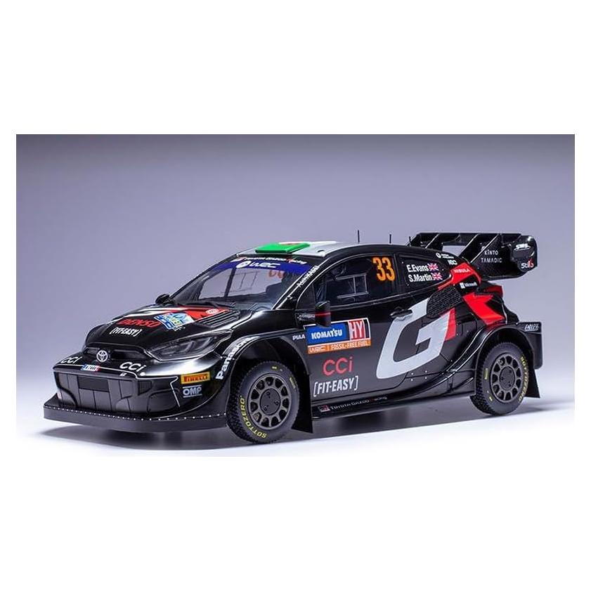Modelo Diecast Toyota GR Yaris Rally1 #33 iXO 1:18 Suecia 2024