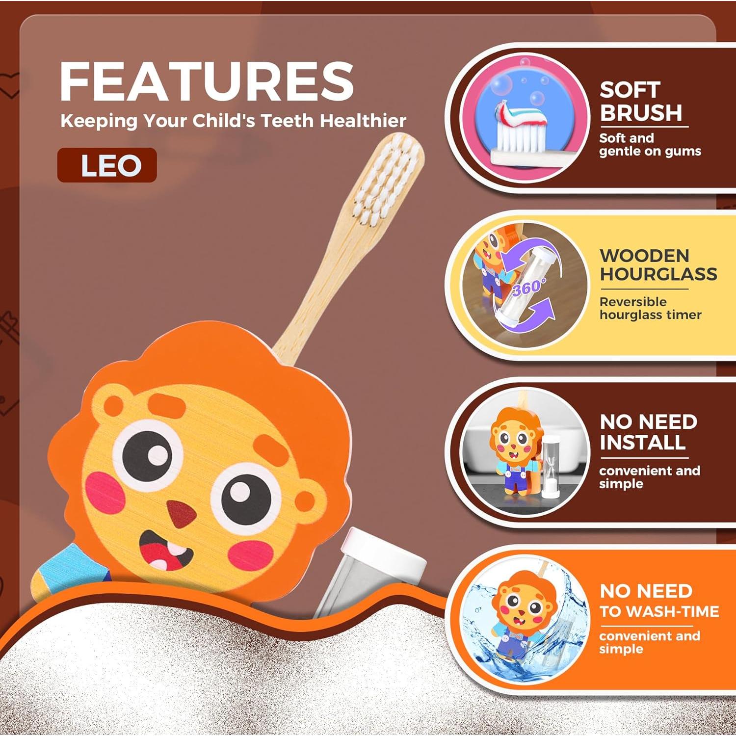 Soporte para Cepillo de Dientes Arielo Leo con Temporizador