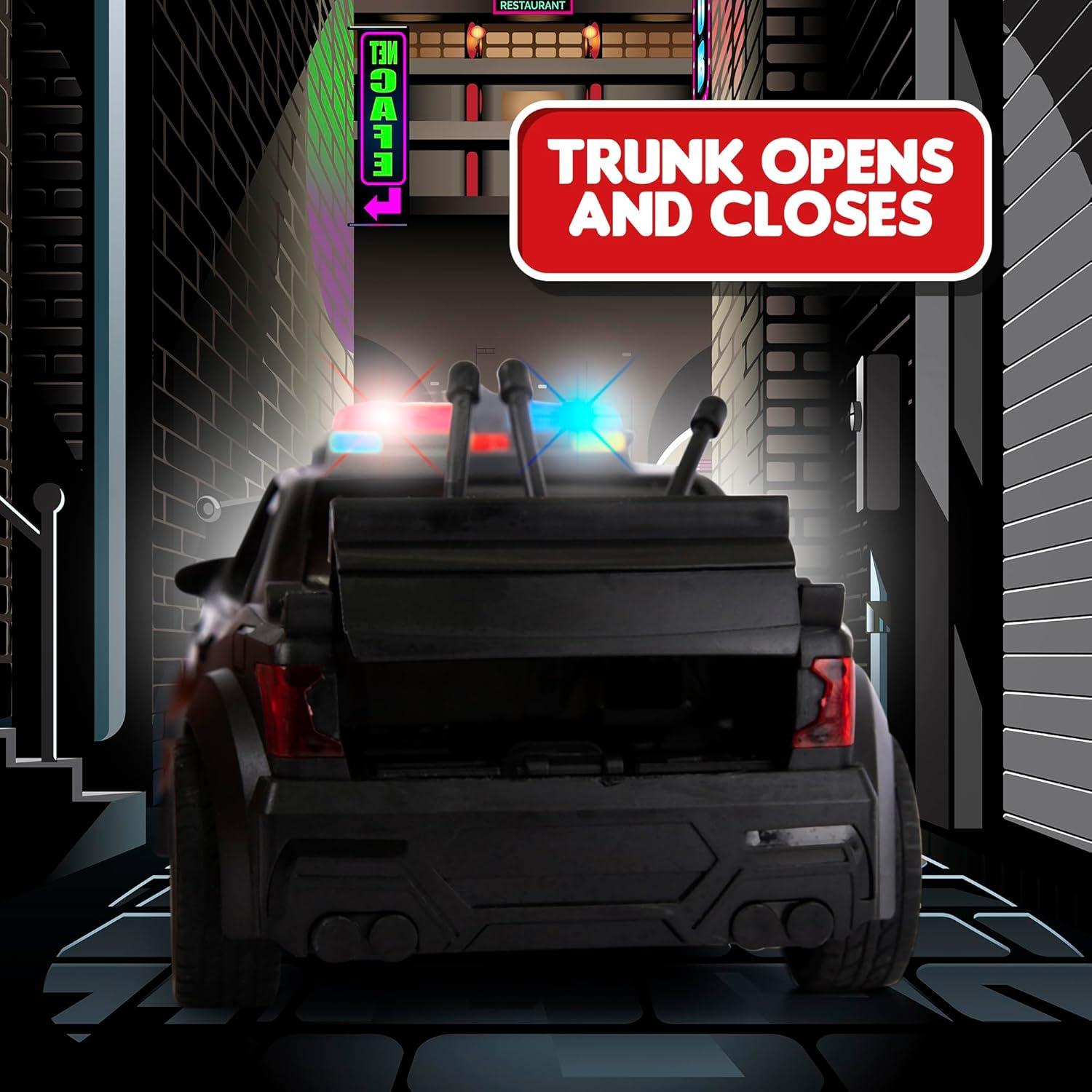 Coche de Policía a Escala ArtCreativity 24.1 cm con Luces y Sonidos