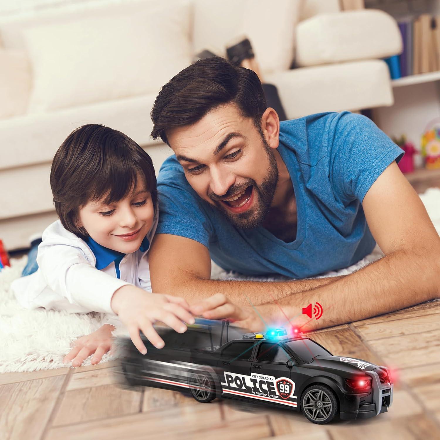 Coche de Policía a Escala ArtCreativity 24.1 cm con Luces y Sonidos