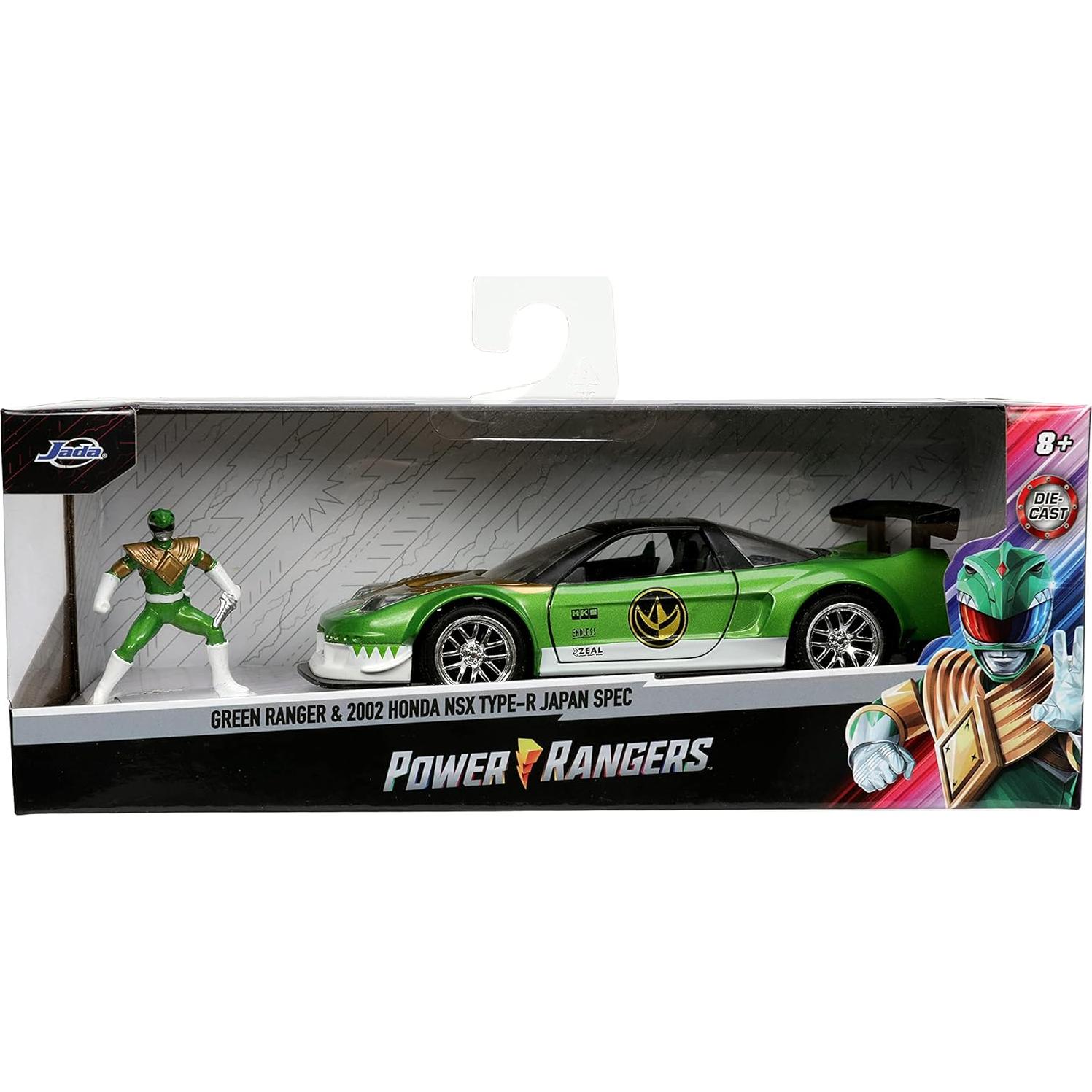 Juguete Jada Toys Power Rangers Honda NSX Type-R 1:32 con Ranger Verde