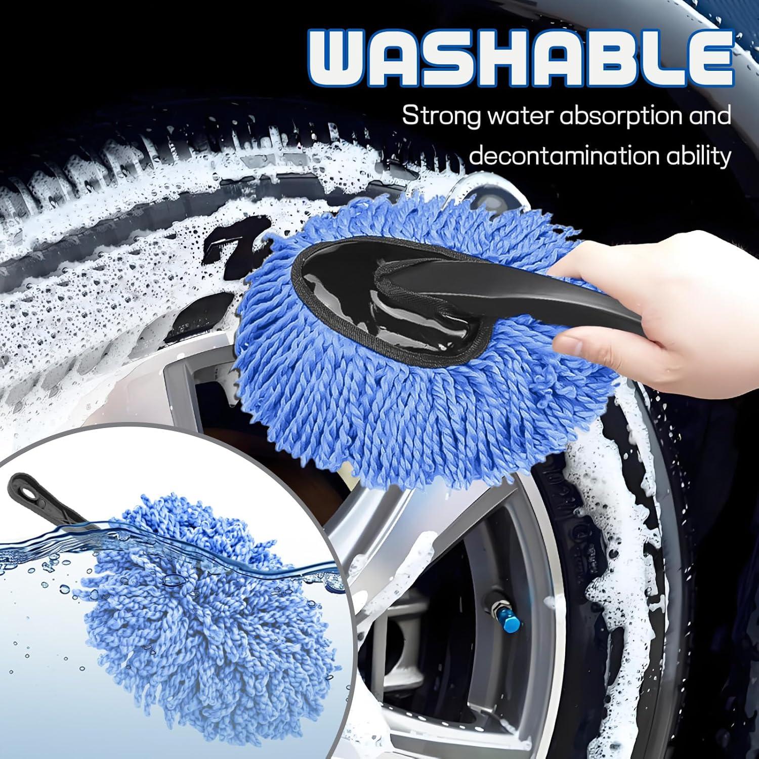 2 Cepillos de Microfibra Wogomz para Limpiar Tablero de Coche