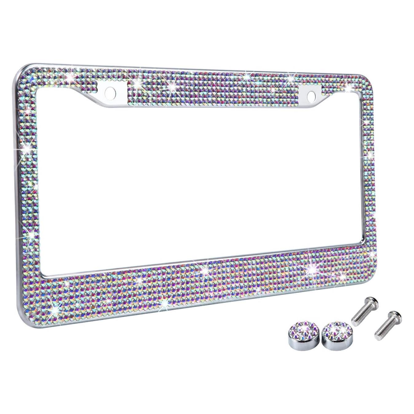 Marco de Placa de Licencia Brillante TZARROT AB Multicolor