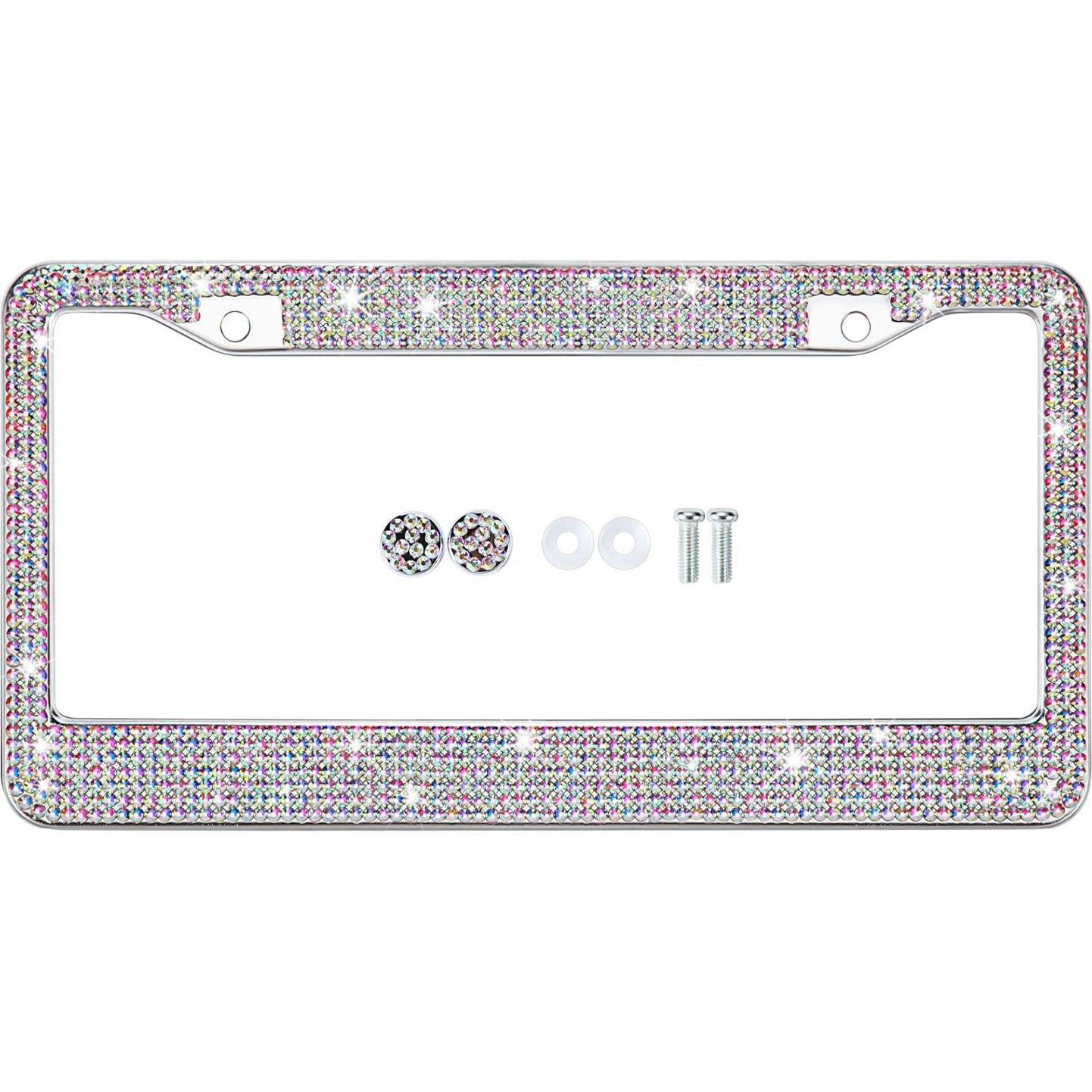 Marco de Placa de Licencia Brillante TZARROT AB Multicolor