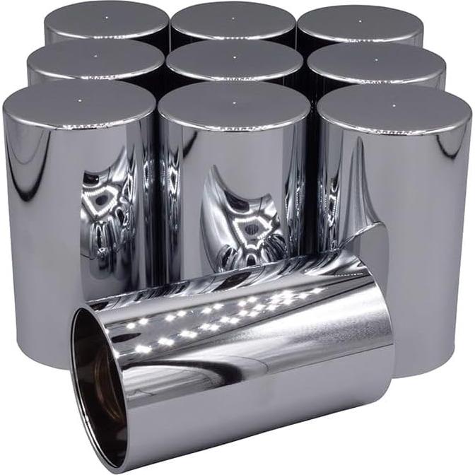 Cubiertas de Tuercas de Llantas Mytee 10 Pcs 33mm Cromadas