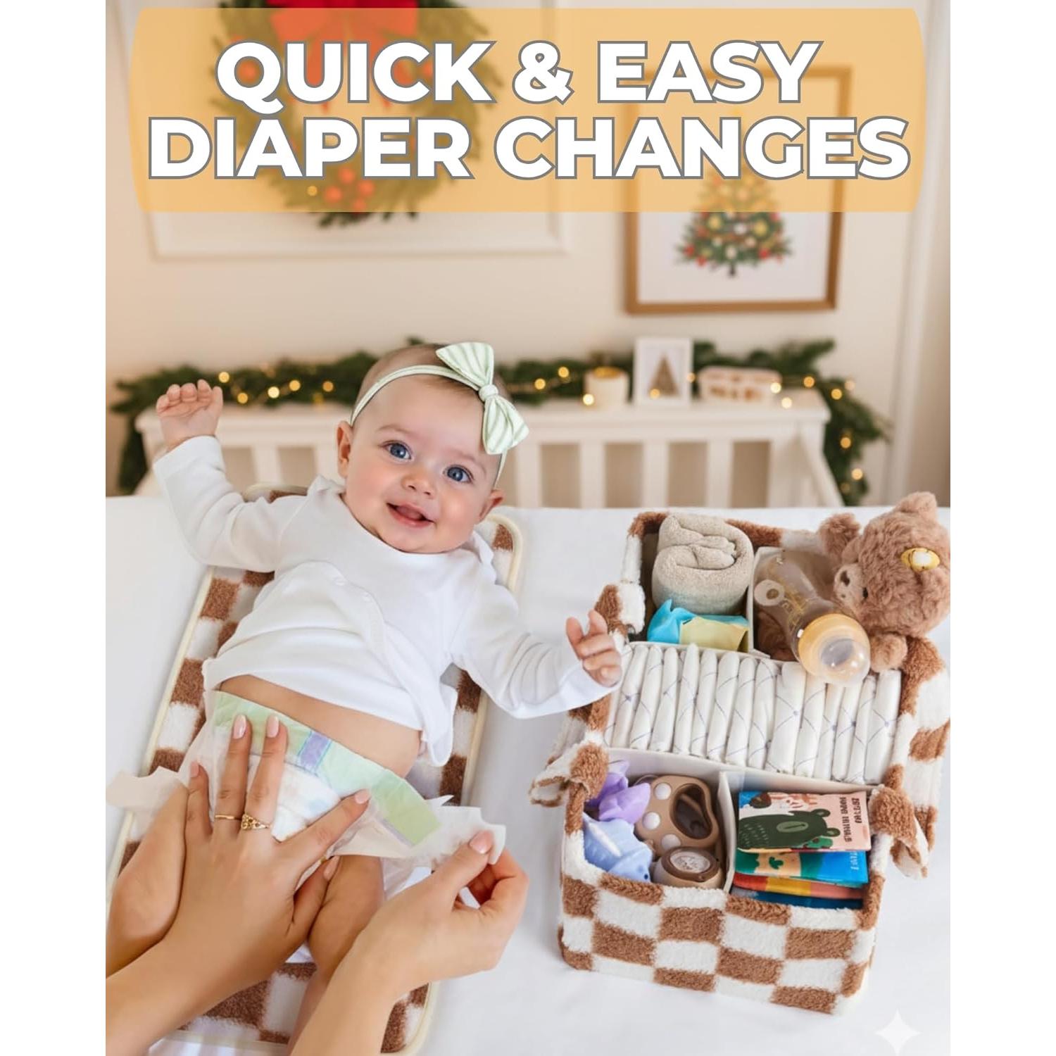 Organizador de Pañales Toodly con Almohadilla Cambiadora 38cm