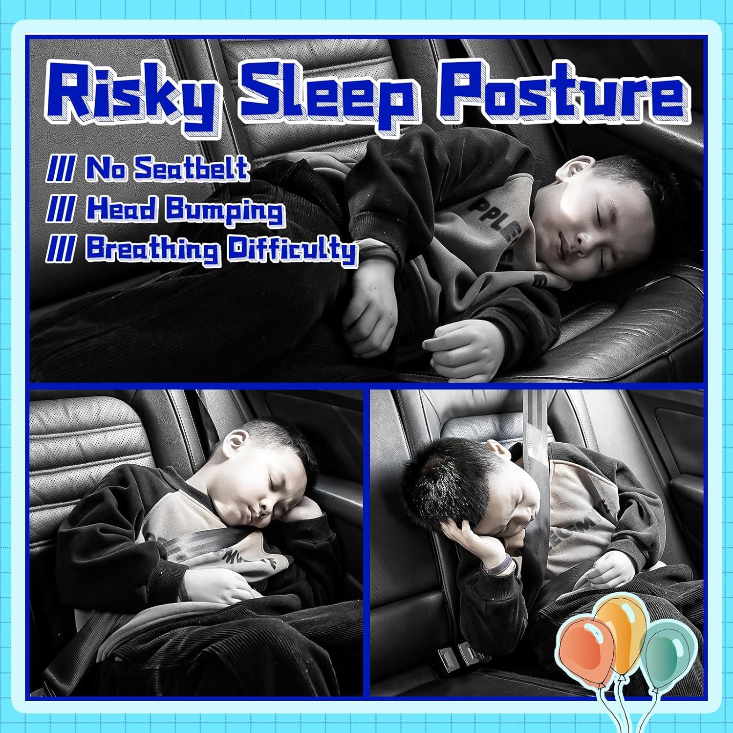 Almohada de Coche Ivtivfu para Niños Dinosaurio Azul