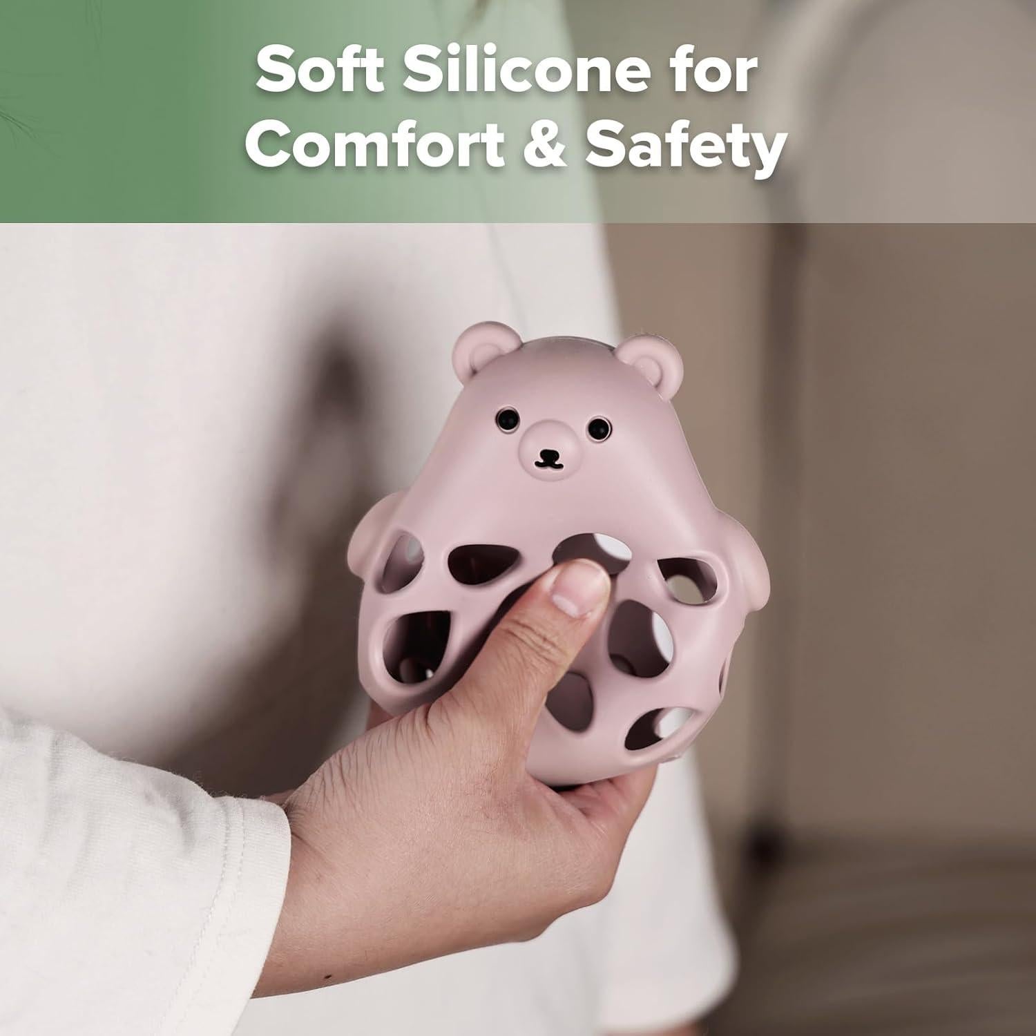 Mordedor 3 en 1 Haakaa Rosa - Silicona Grado Alimenticio