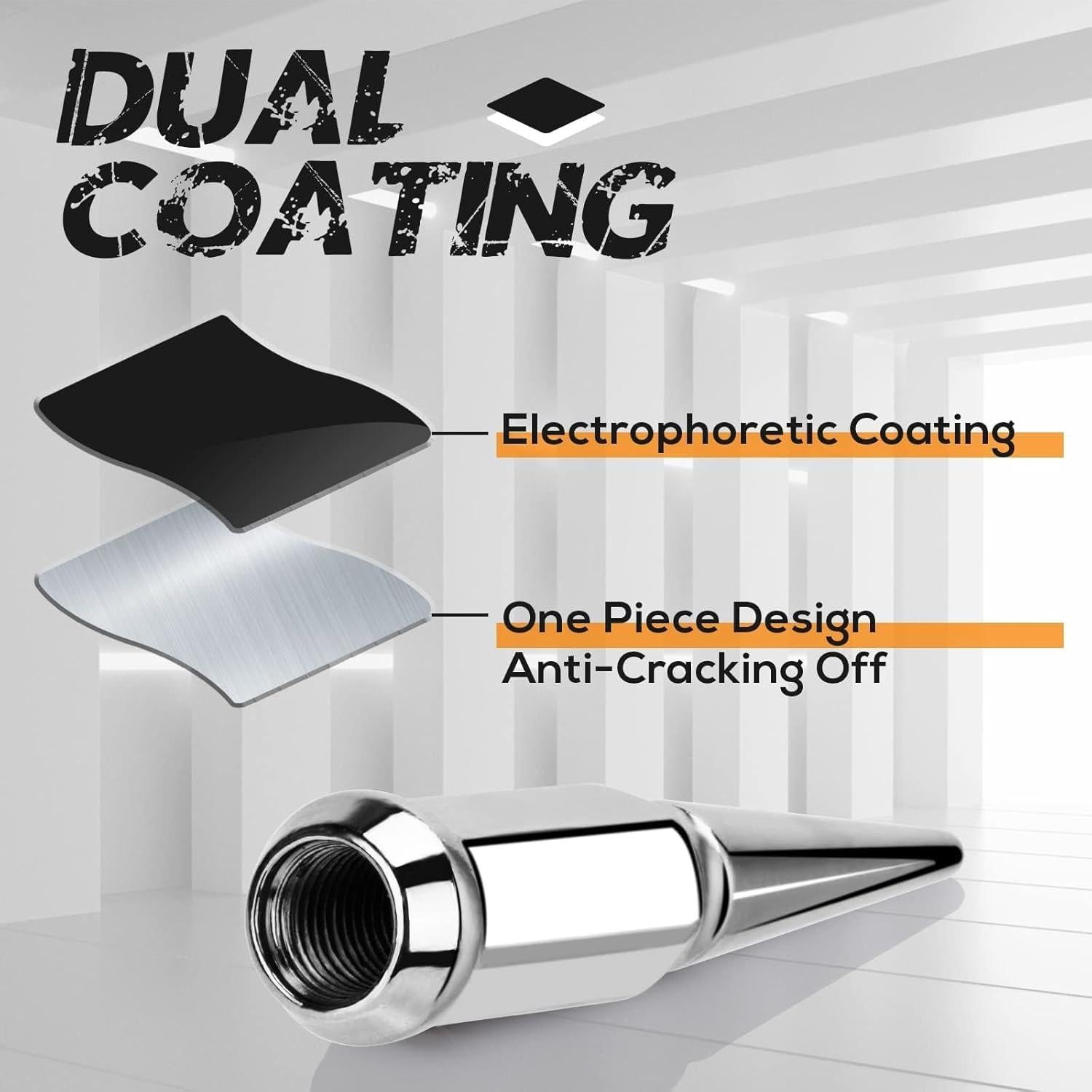 Tuercas de Picos Dynofit 9/16-18 para Ruedas - 32 Piezas