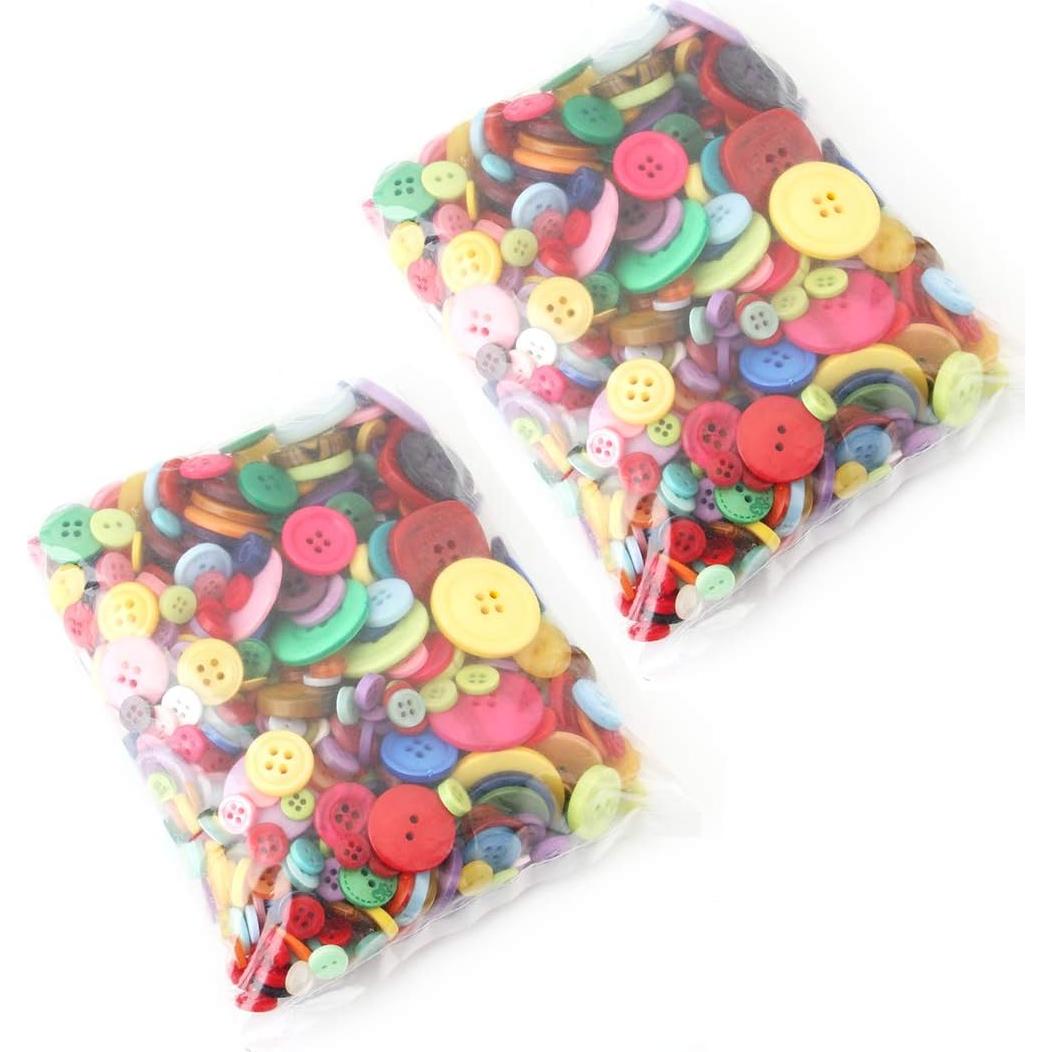Botones de Resina Coloridos Tosnail 2400 Piezas para Manualidades