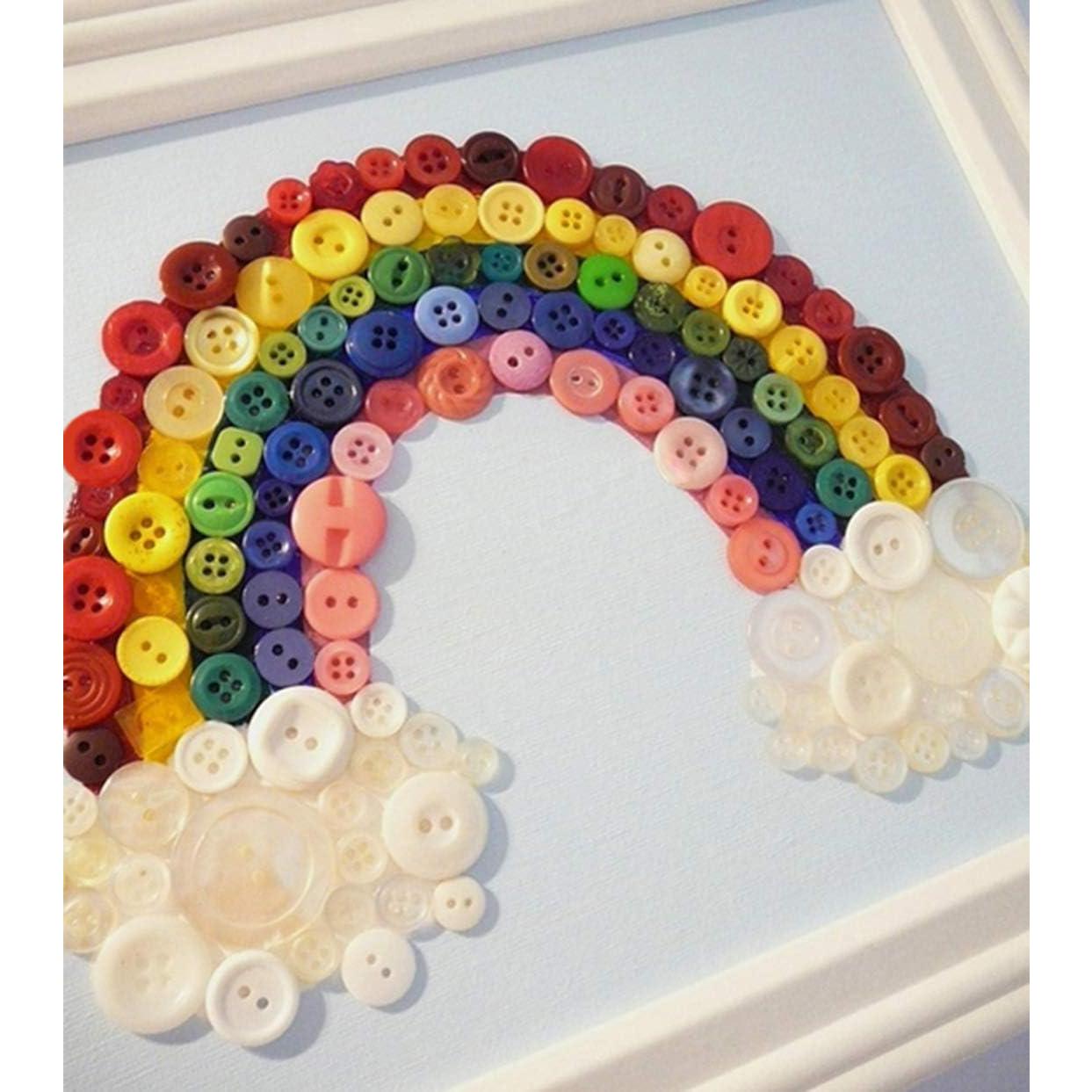 Botones de Resina Coloridos Tosnail 2400 Piezas para Manualidades