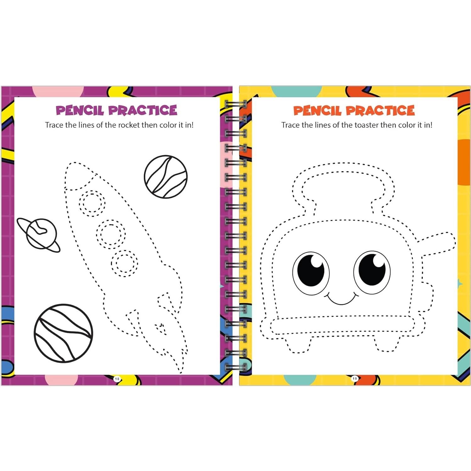 Libro de Actividades Channie Pre-K, 68 Páginas Educativas