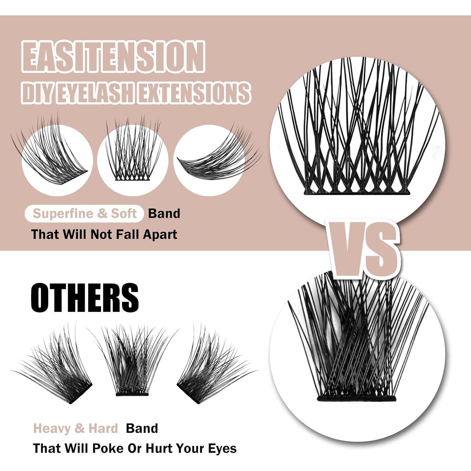 Kit de Extensión de Pestañas 3D KAIFENG - 12mm y 14mm