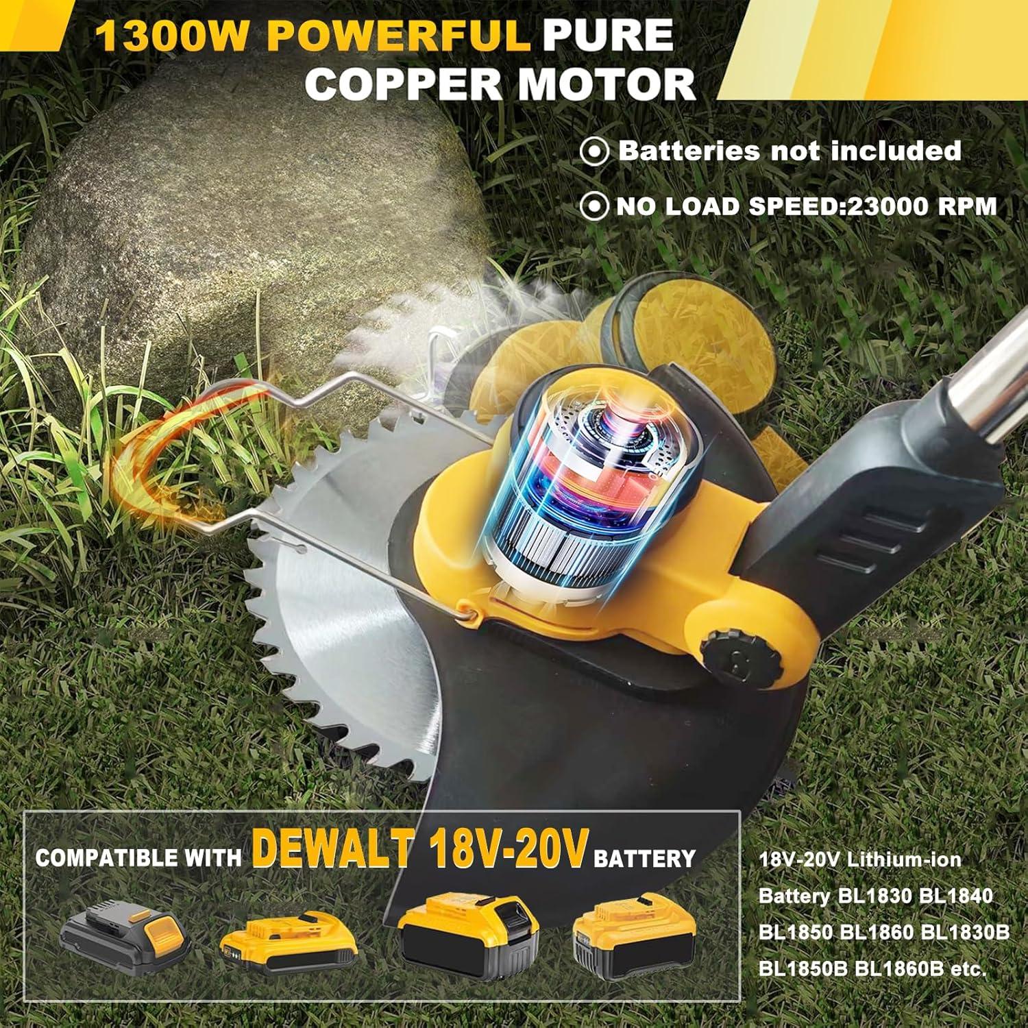 Desmalezadora eléctrica inalámbrica Lx2crya 1300W 4 en 1