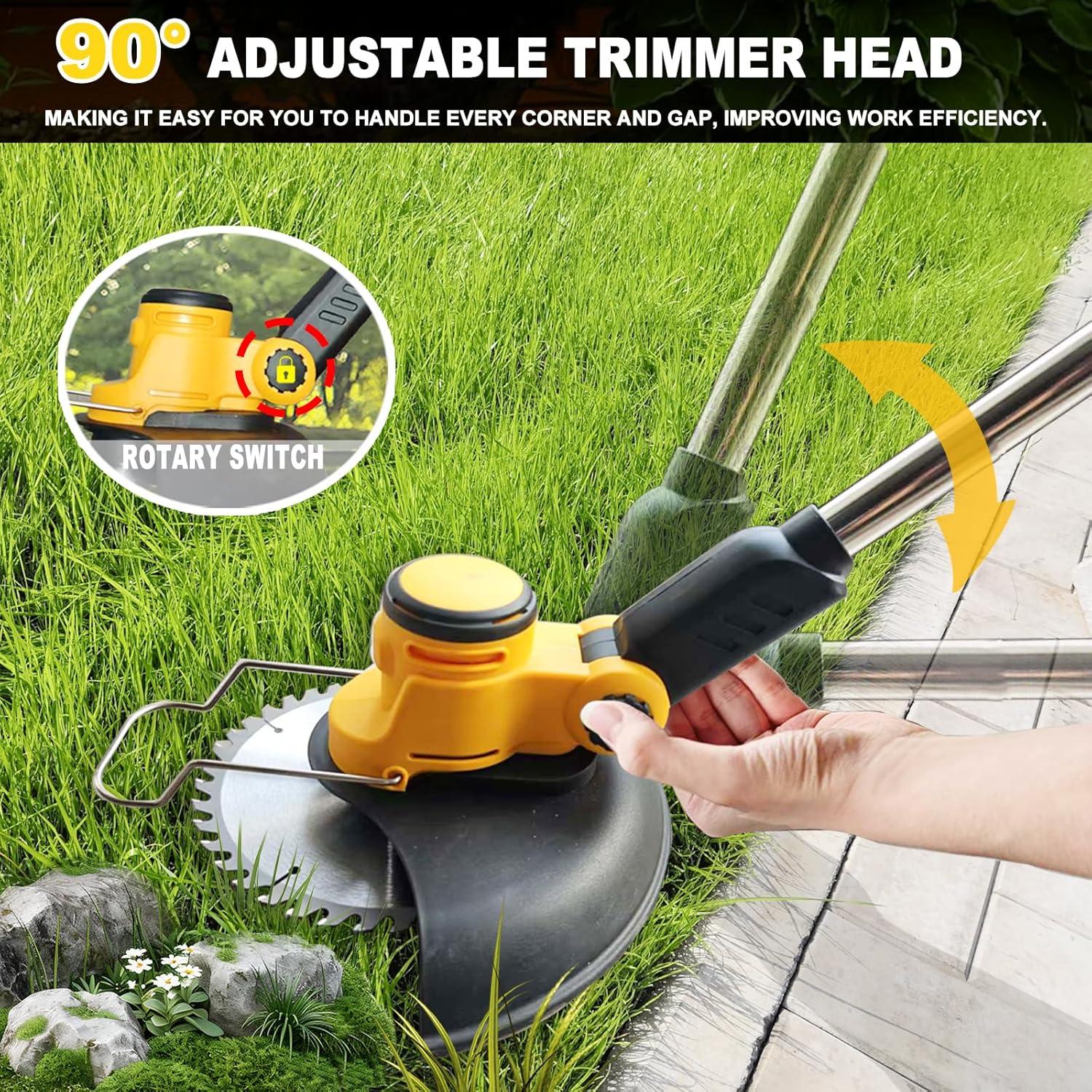 Desmalezadora eléctrica inalámbrica Lx2crya 1300W 4 en 1