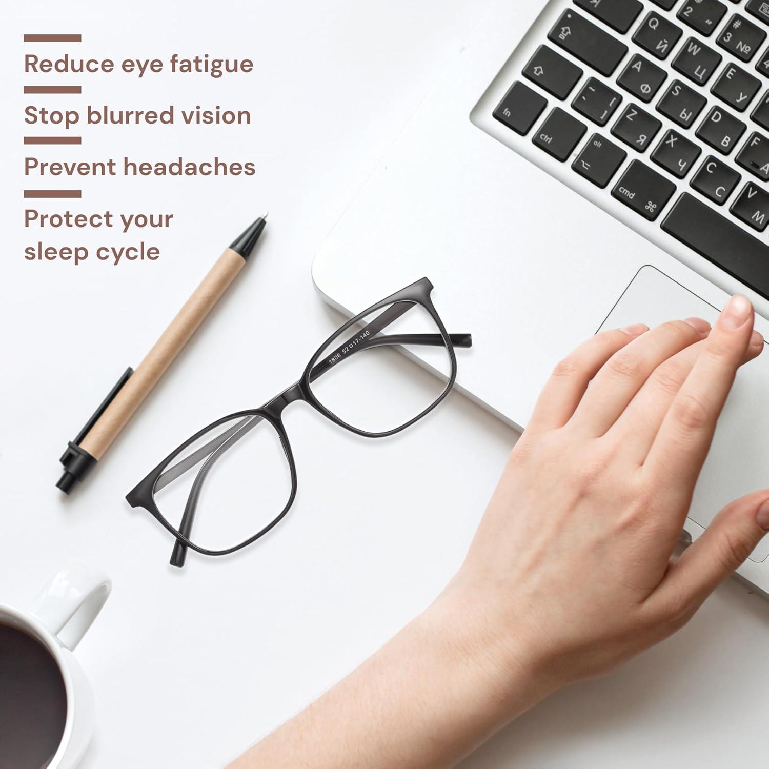 Gafas de bloqueo luz azul Gaoye UV400 para adultos - Negro