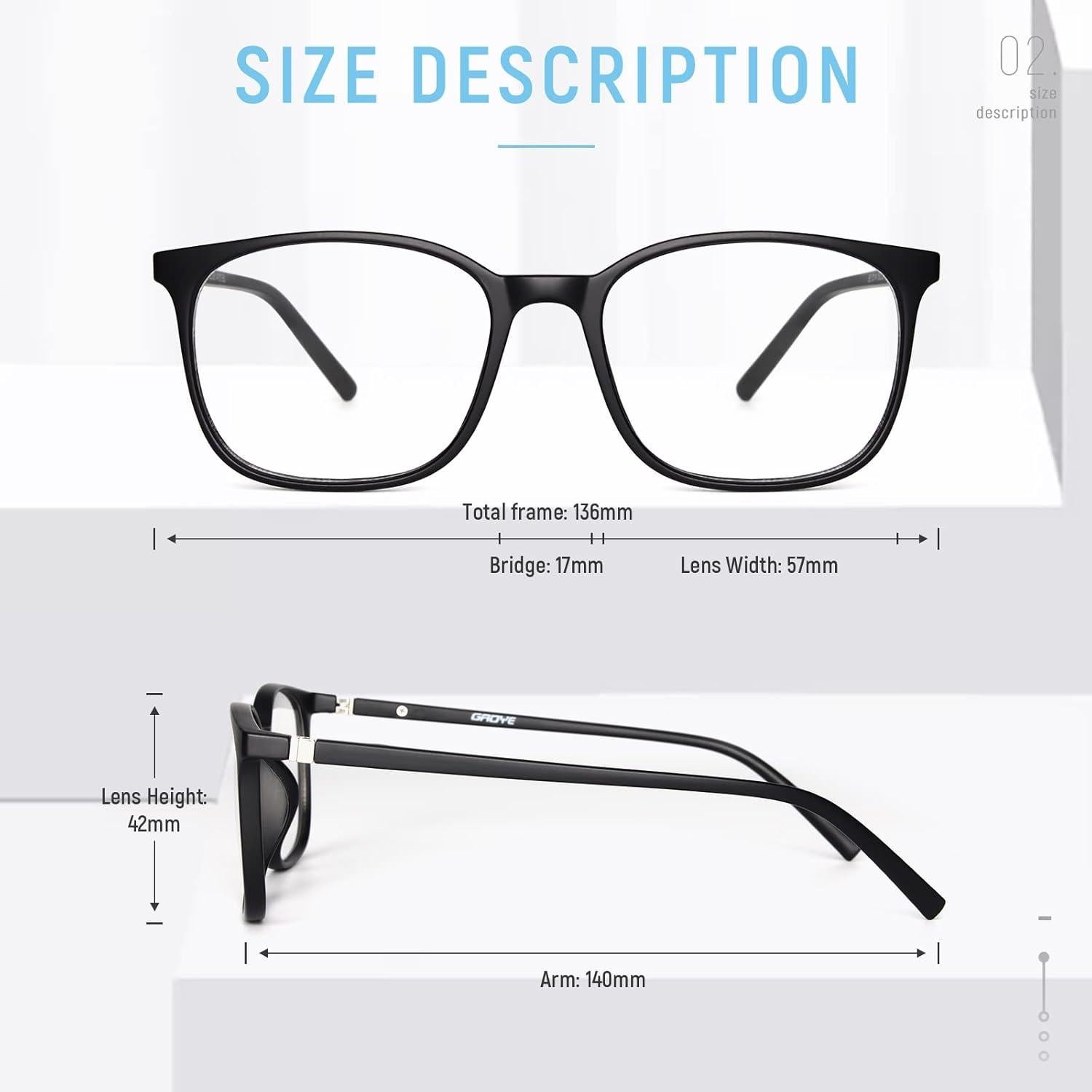 Gafas de luz azul Gaoye unisex con protección UV400