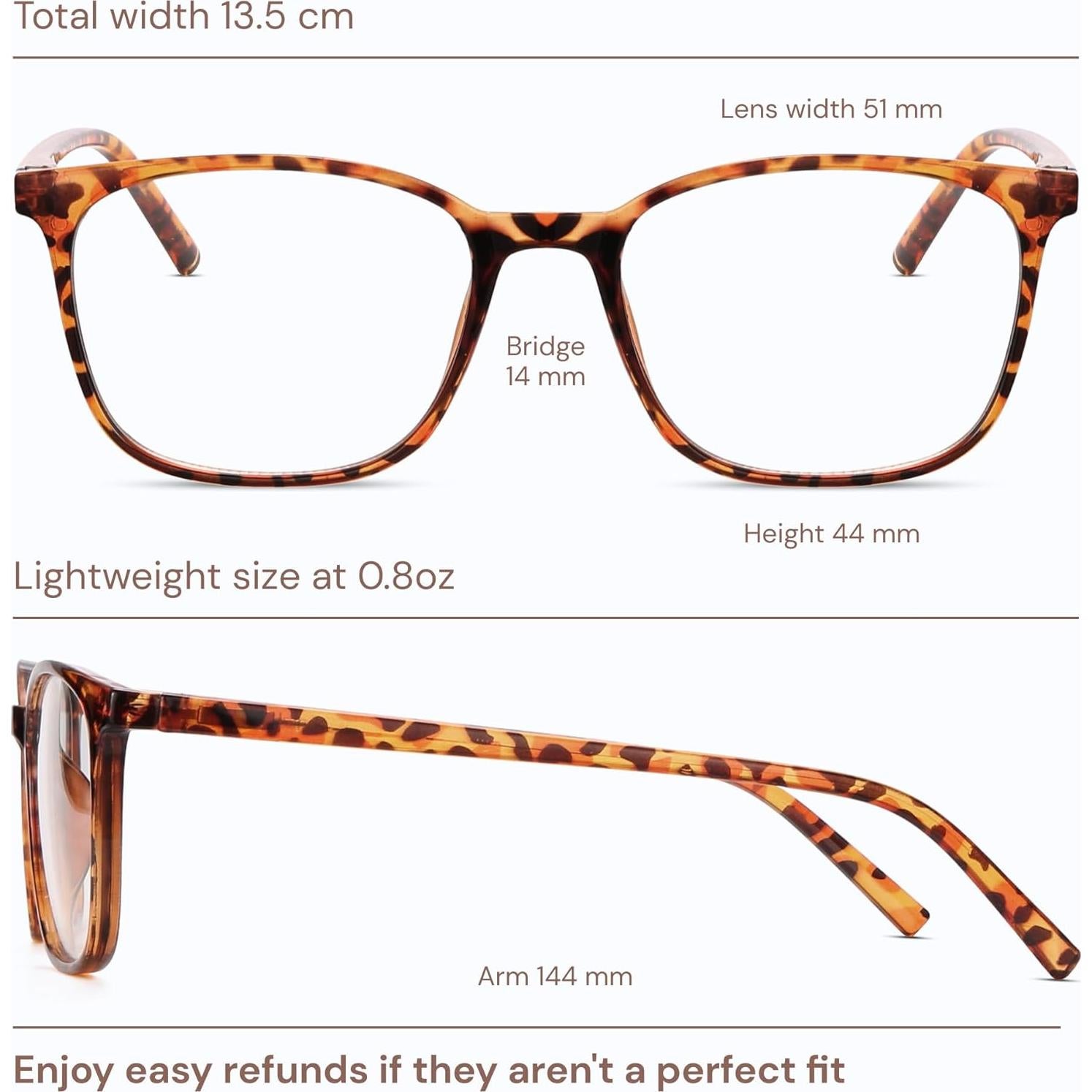 Gafas de luz azul Gaoye Leopardo UV400 para adultos
