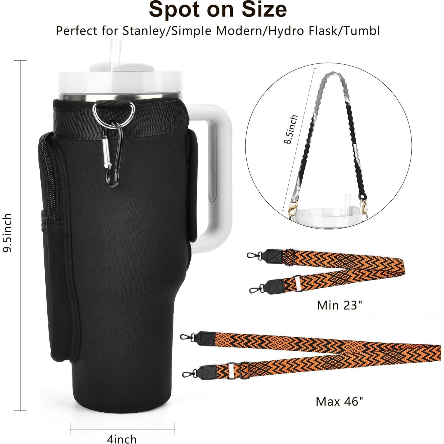 Soporte de Botella de Agua LOKASS con Correa Ajustable 40oz