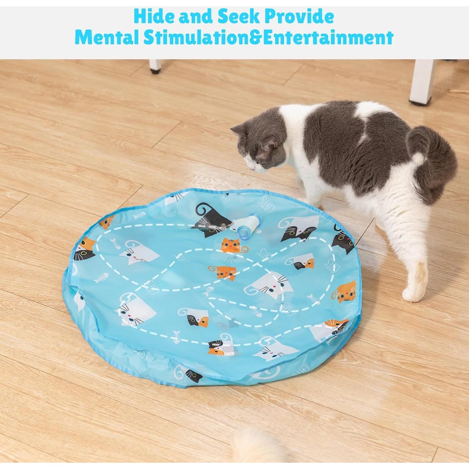 Juguete Interactivo para Gatos Pubialo 2 en 1 Automático