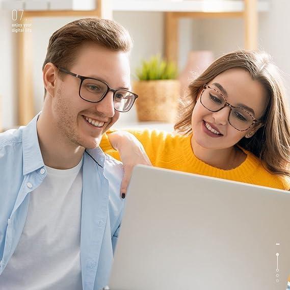 Gafas de luz azul Gaoye 2 Paquetes Anti UV para Adultos