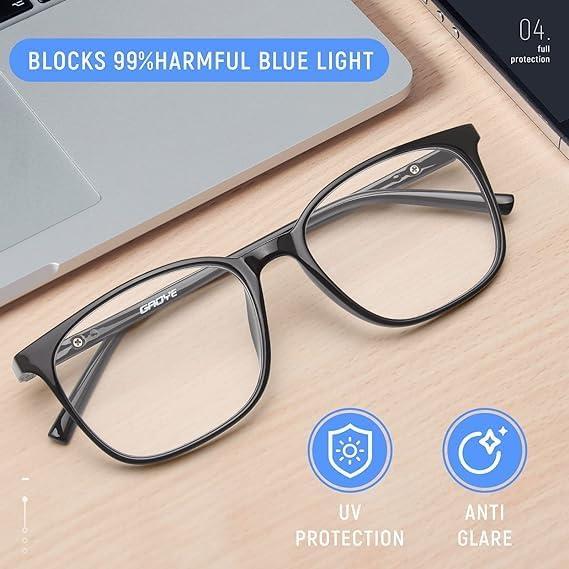 Gafas de luz azul Gaoye 2 Paquetes Anti UV para Adultos