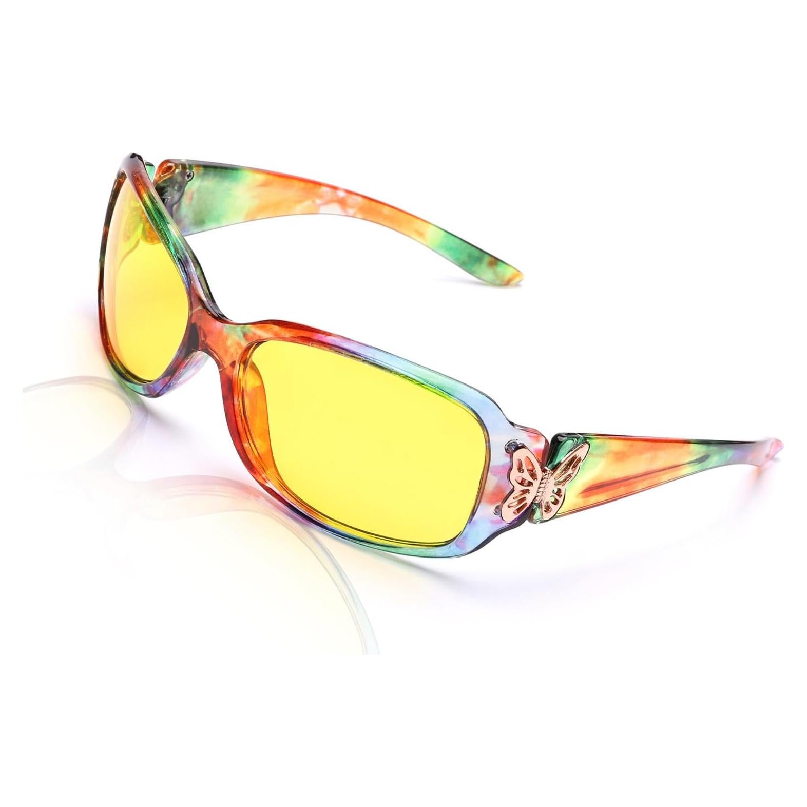 Gafas de Visión Nocturna LVIOE para Mujeres Tinte Amarillo