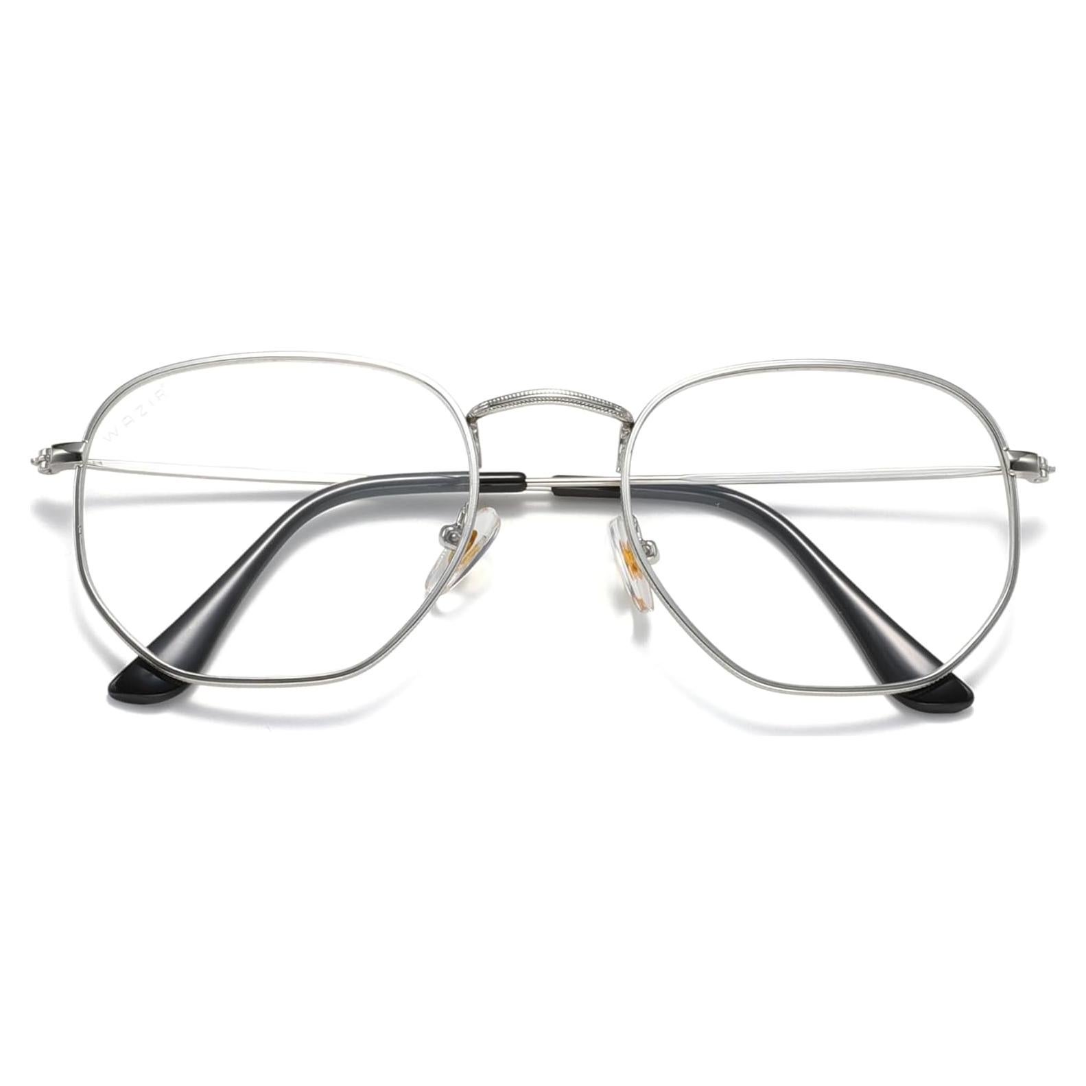 Gafas de bloqueo de luz azul WAZIR metal unisex 53mm plata