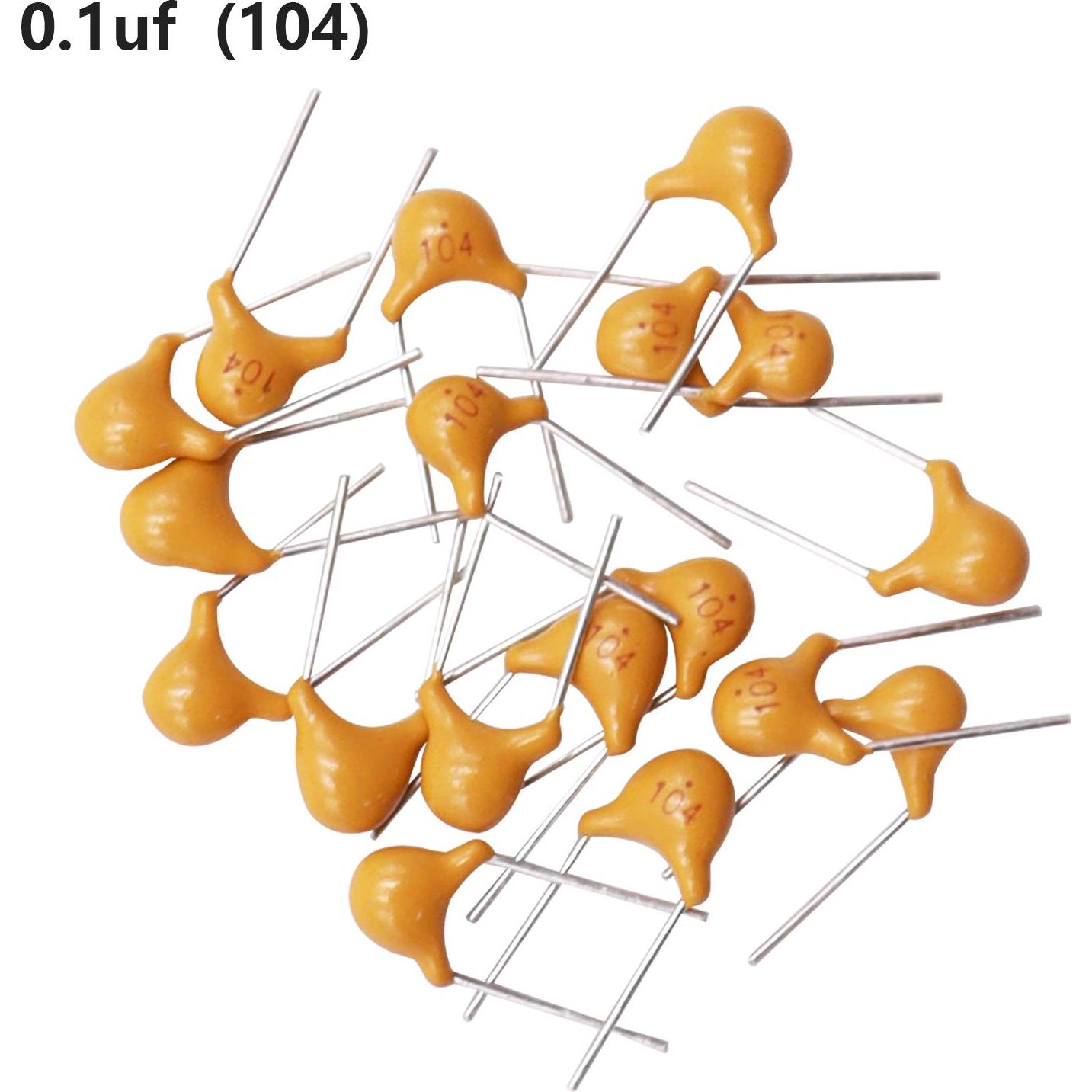 Capacitor Cerámico Multicapa mxuteuk 0.1uF 120 Pcs