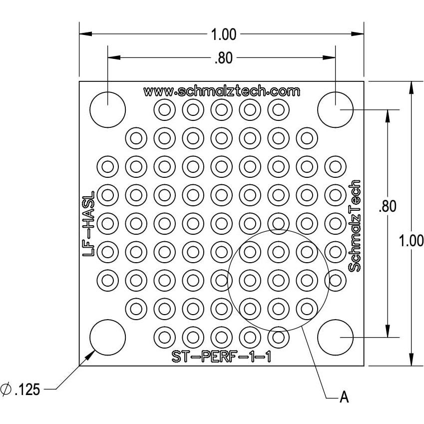 Placa PCB Doble Cara SchmalzTech 2.54x2.54cm Paquete de 4