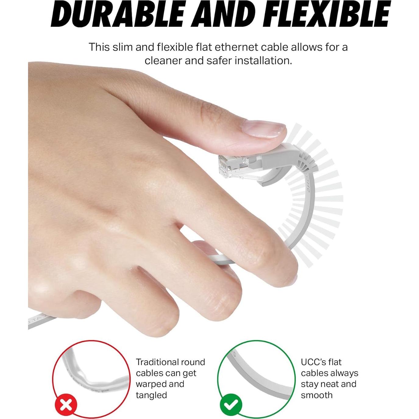 Cable Ethernet Cat 6 Ultra Clarity 4.57m Plano UTP RJ45