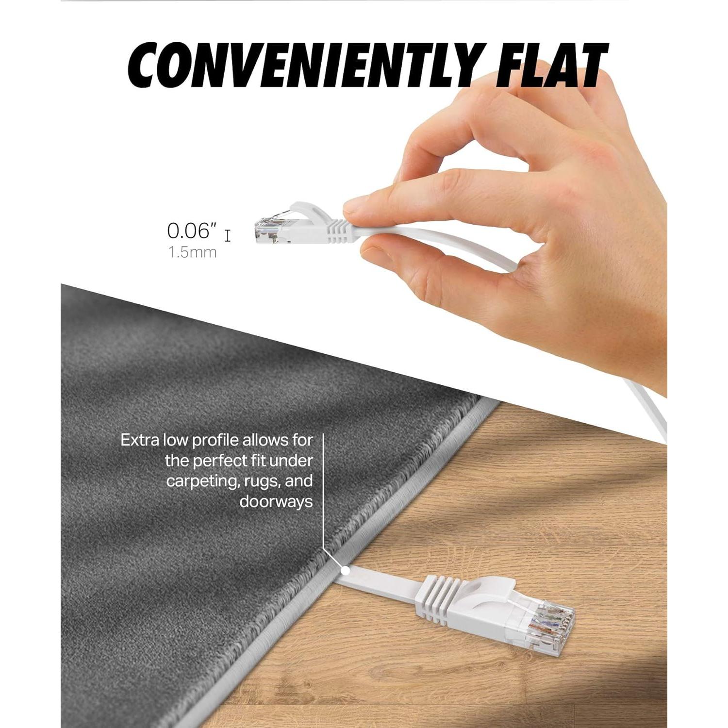 Cable Ethernet Cat 6 Ultra Clarity 4.57m Plano UTP RJ45