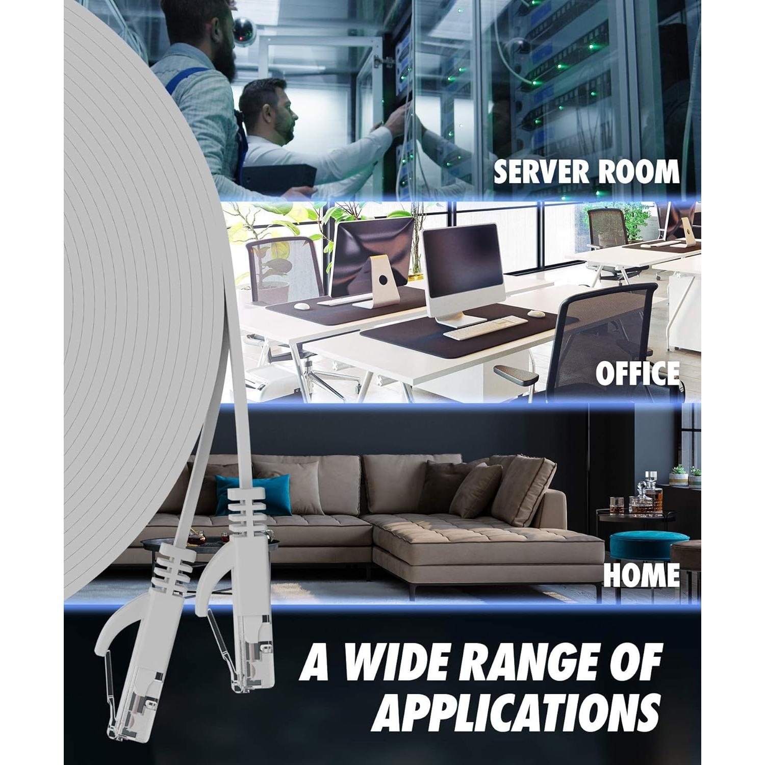 Cable Ethernet Cat 6 Ultra Clarity 4.57m Plano UTP RJ45