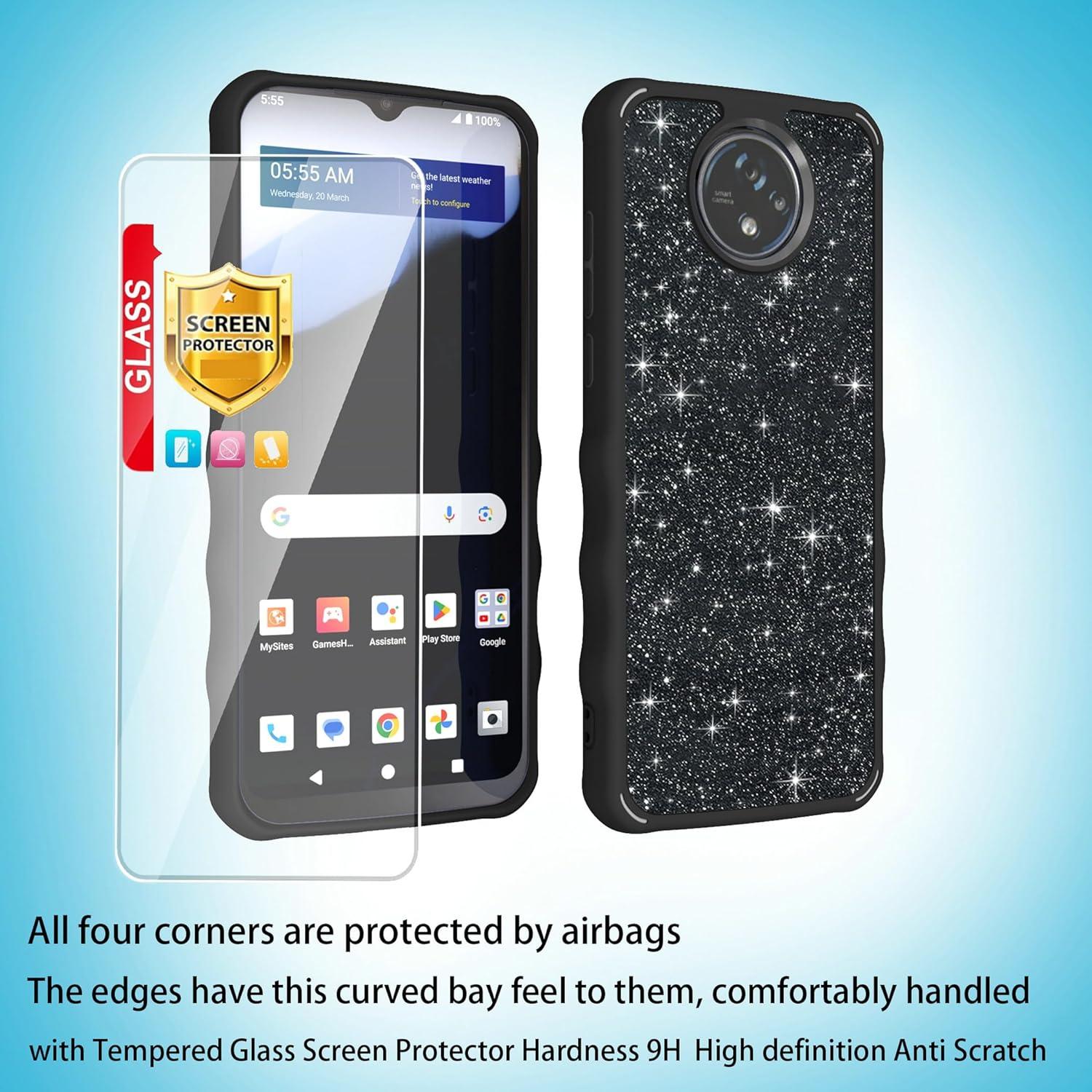 Funda de cuero para Orbic Joy2 con protector y soporte