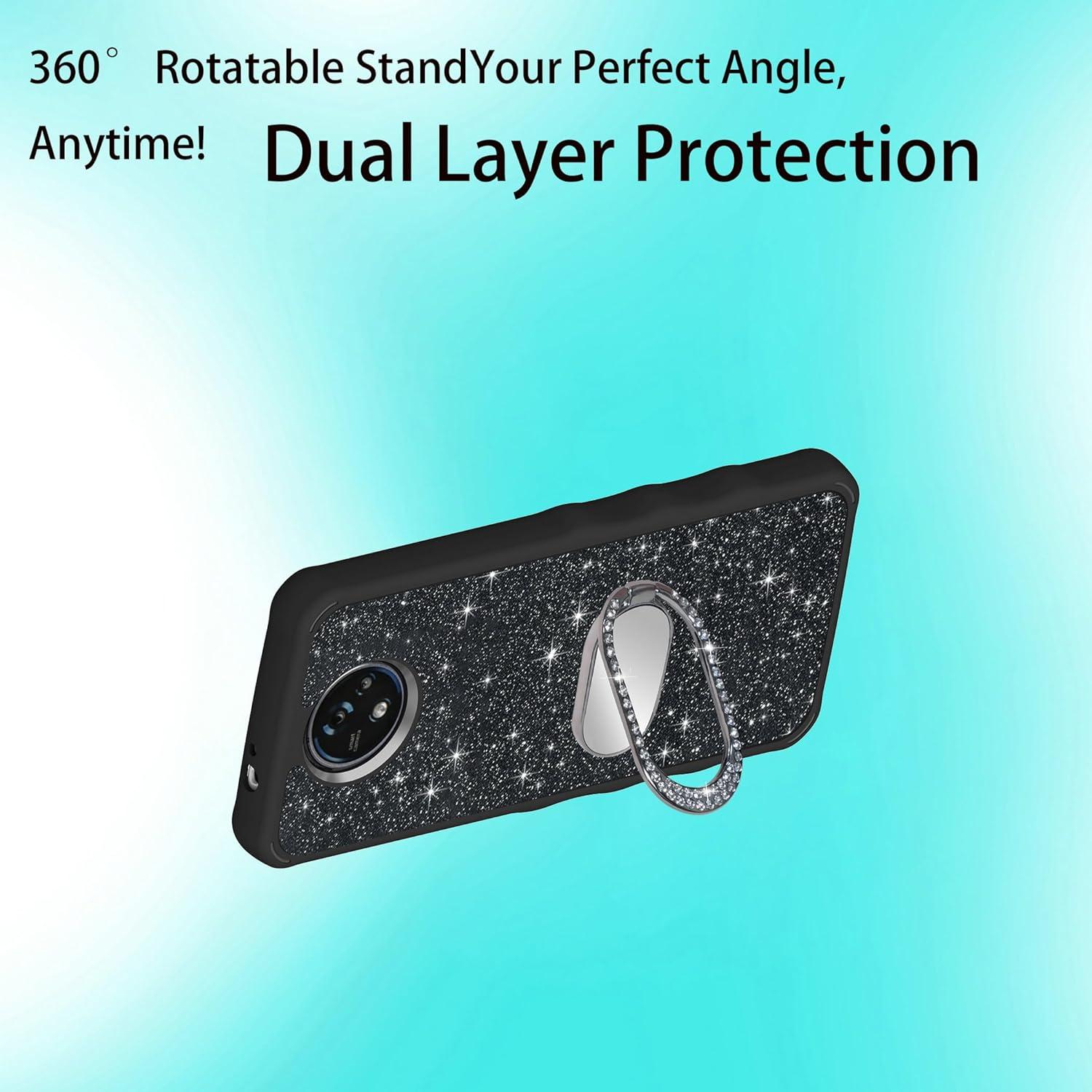 Funda de cuero para Orbic Joy2 con protector y soporte