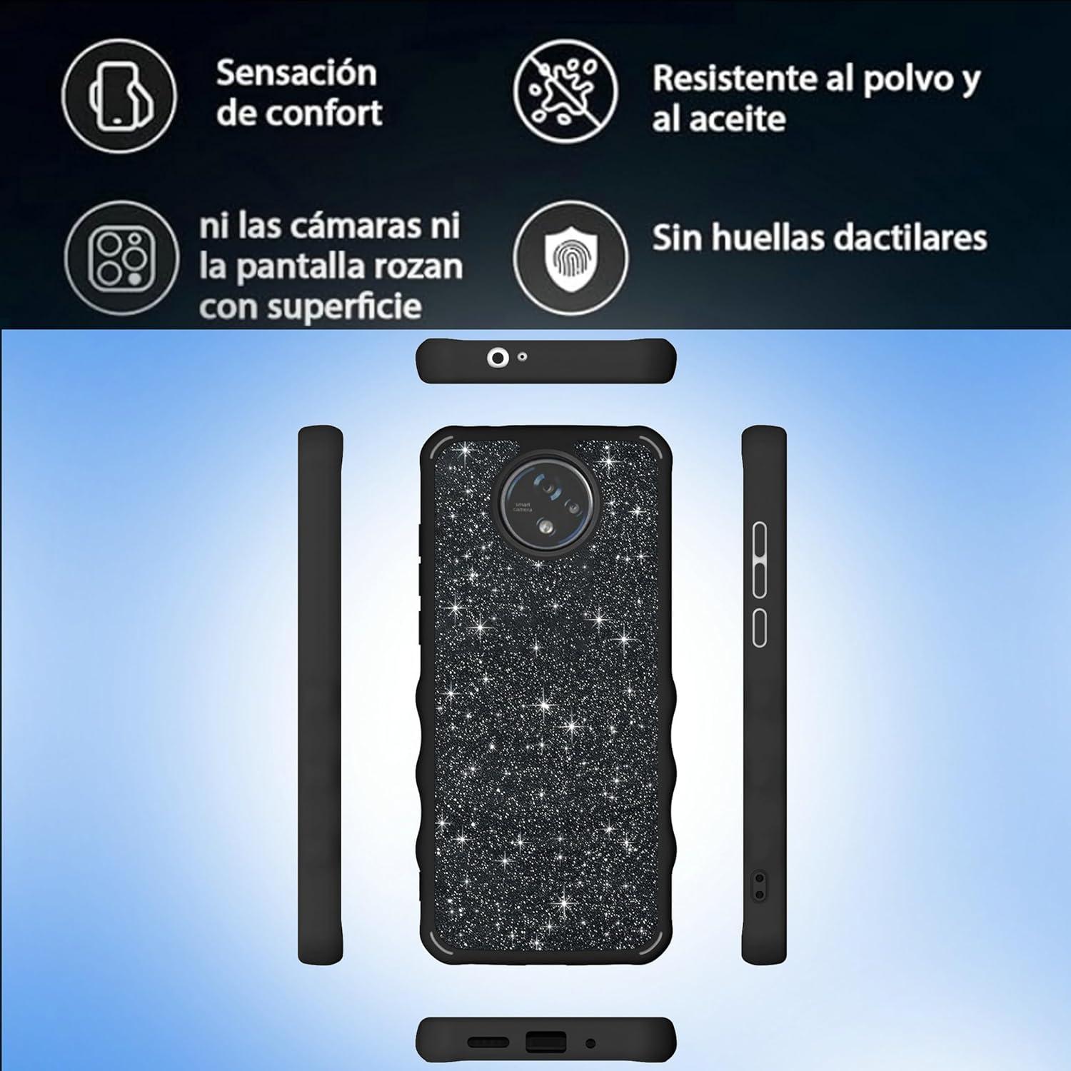 Funda de cuero para Orbic Joy2 con protector y soporte