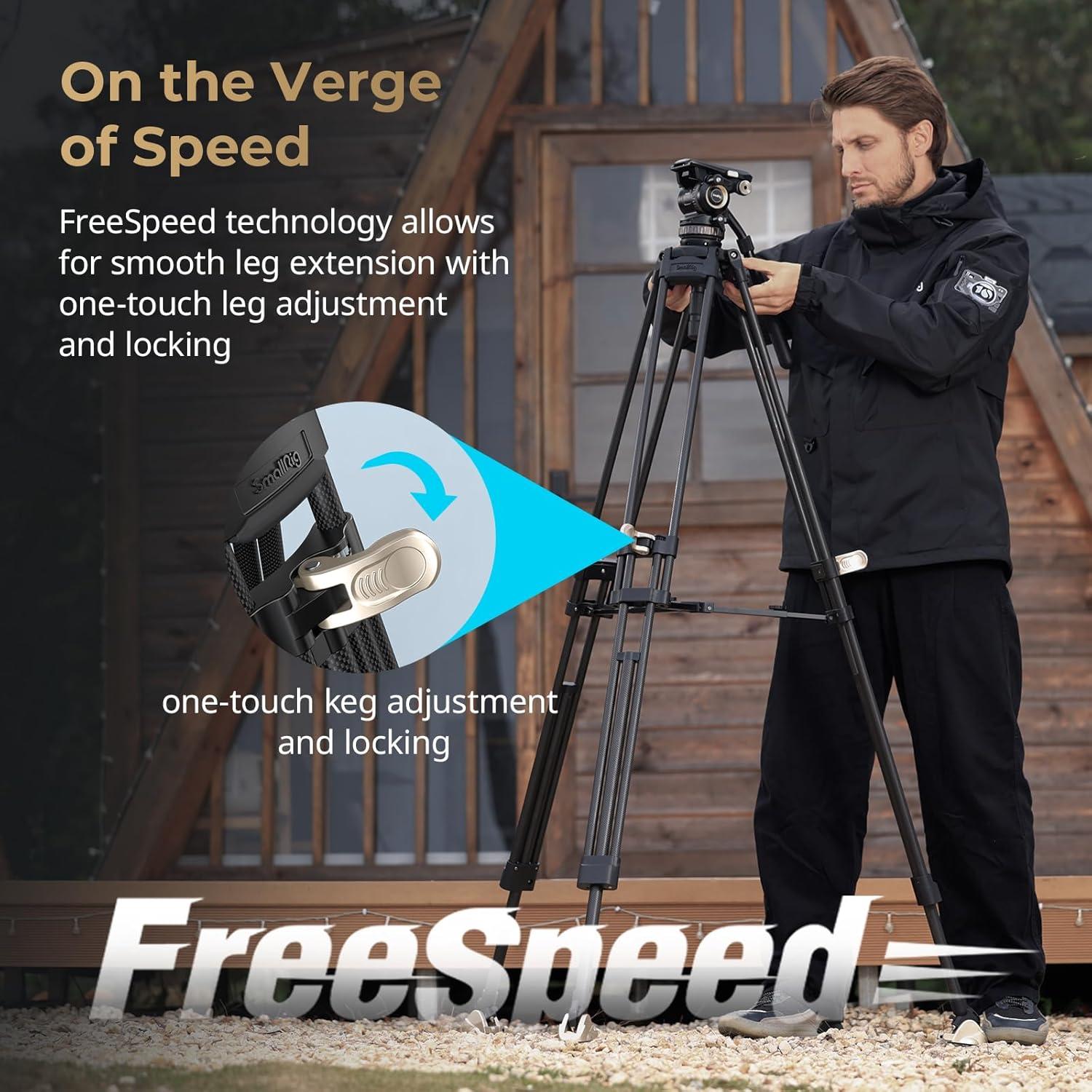 Trípode de Video SmallRig AD-Pro8 196 cm con Contrapeso